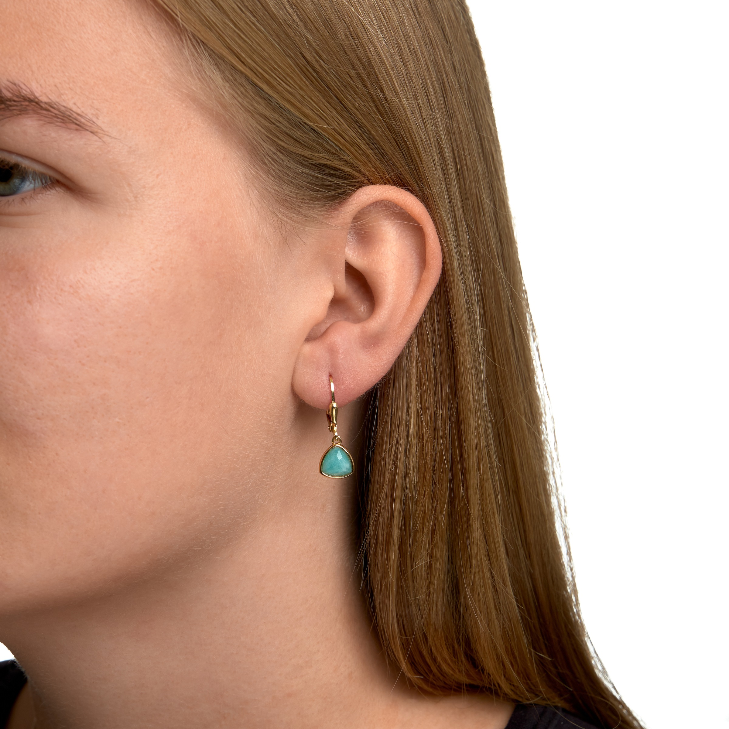 Zeeme Paar Ohrhänger »Silber 925 mit 2x Amazonit«