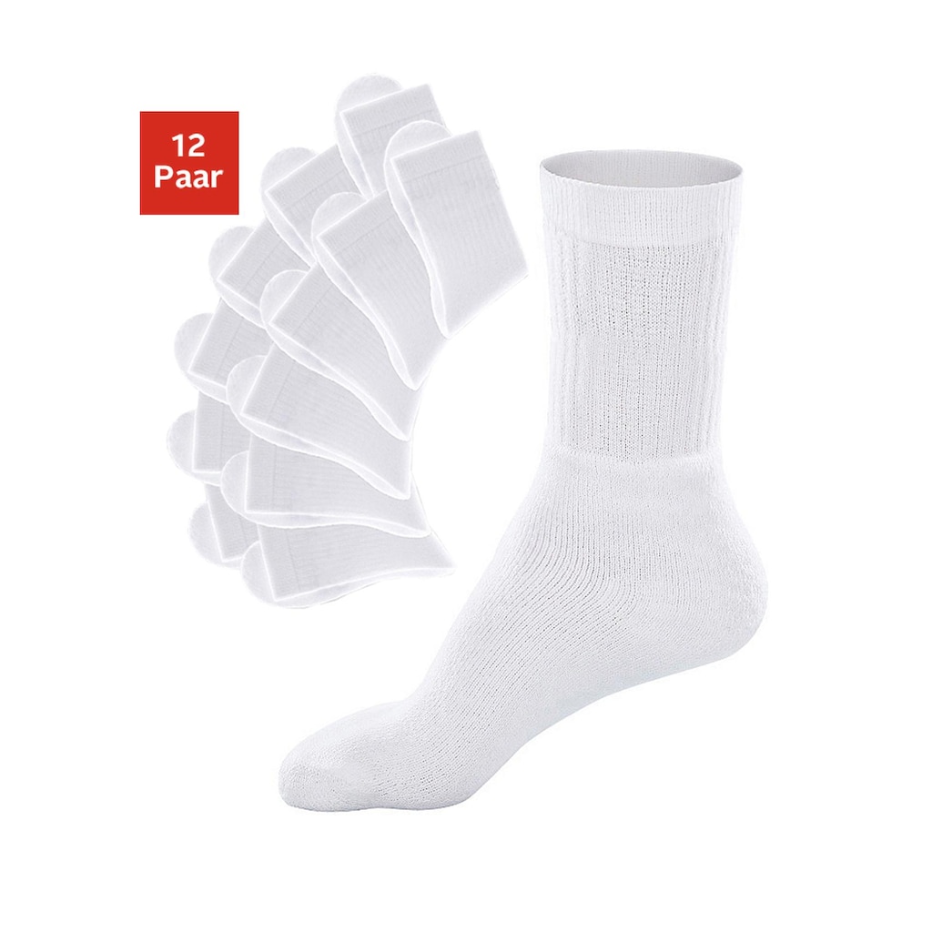 Go in Tennissocken, (Set, 12 Paar), mit Frottee