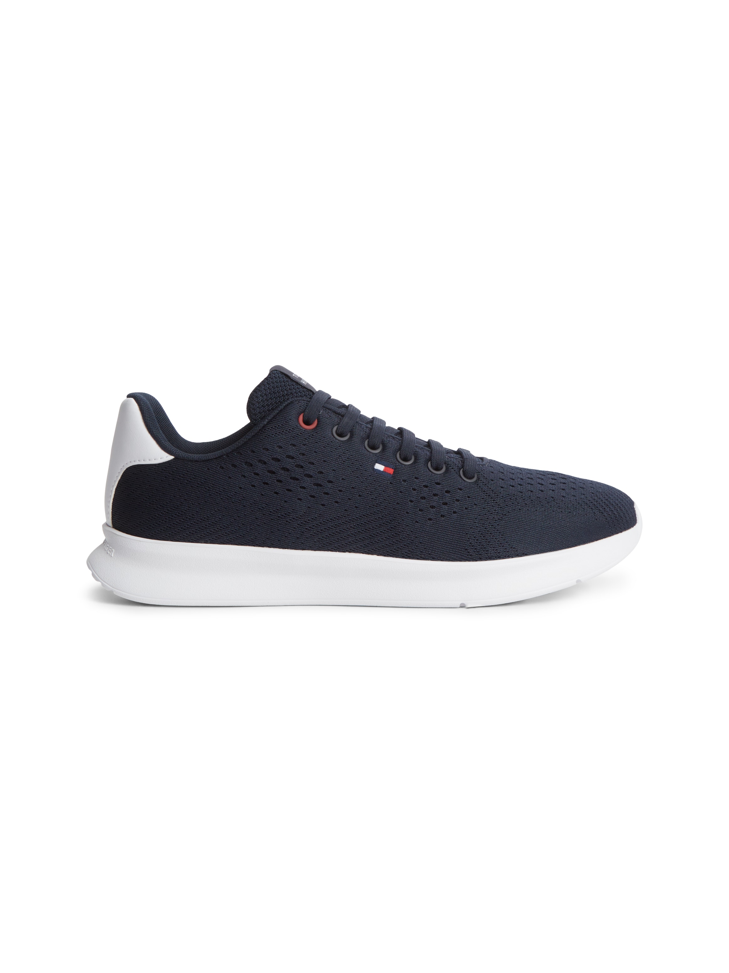 Tommy Hilfiger Sneaker »LIGHTWEIGHT RUNNER KNIT«  Freizeitschuh, Halbschuh, Schnürschuh mit seitlicher Logo-Flagg