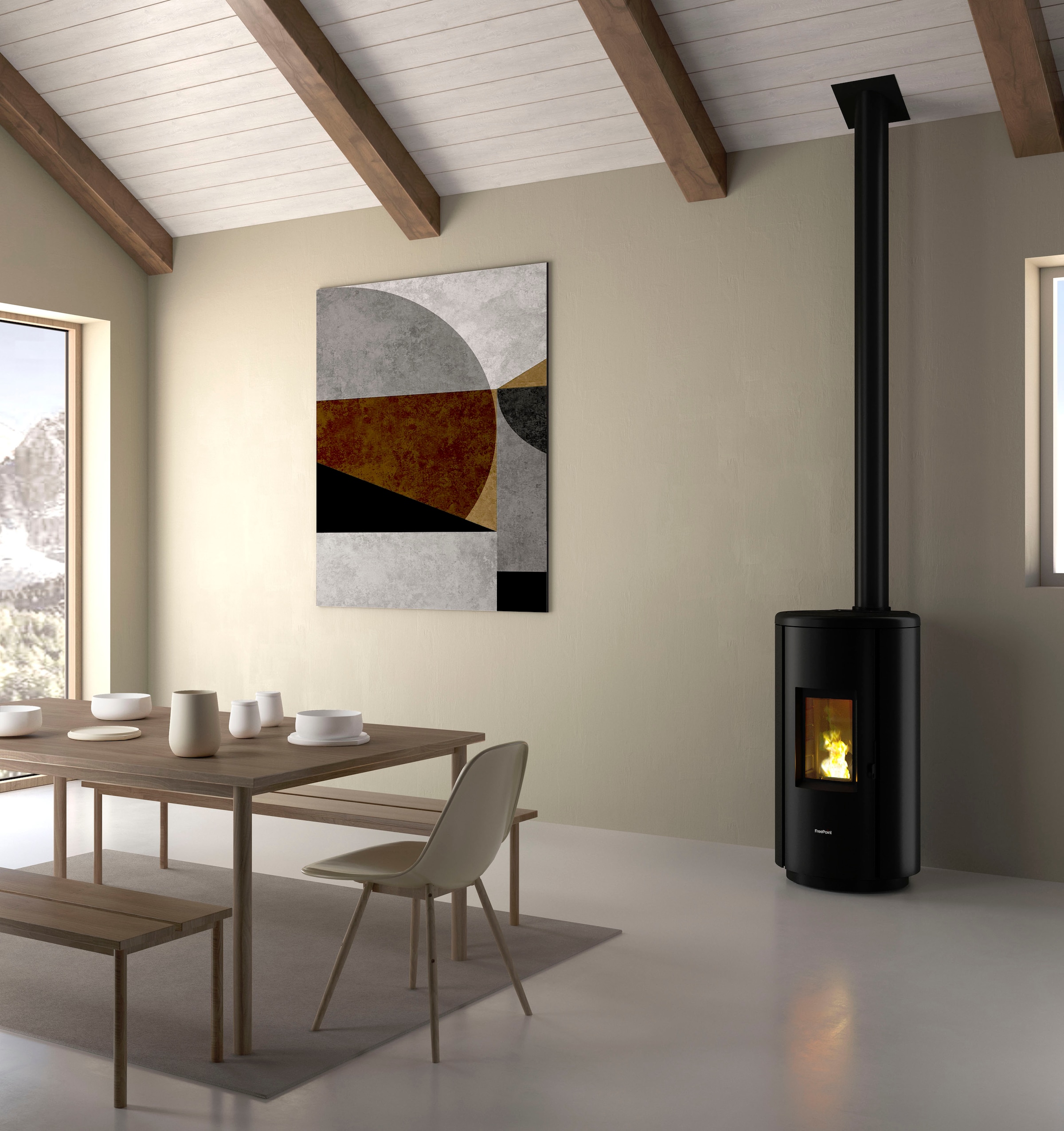 Freepoint Pelletofen »Chrome 7«