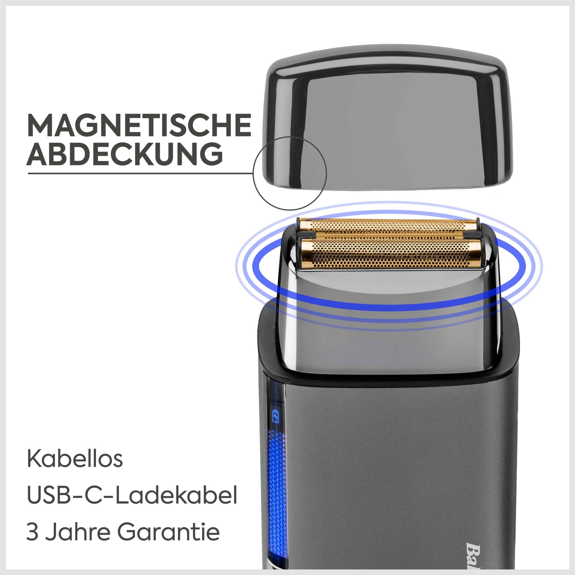 BaByliss Elektrogesichtshaarentferner »Super-X Metal Folienrasierer«
