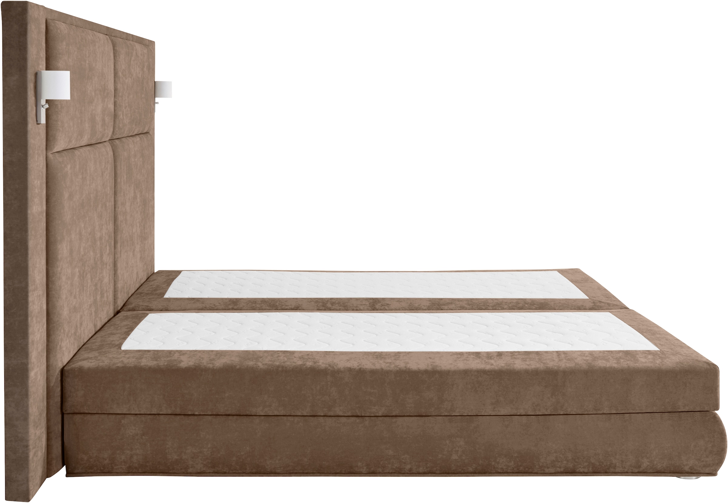 COLLECTION AB Boxspringbett Copenhagen, inklusive Bettkasten und Topper, wahlweise mit LED-Beleuchtung