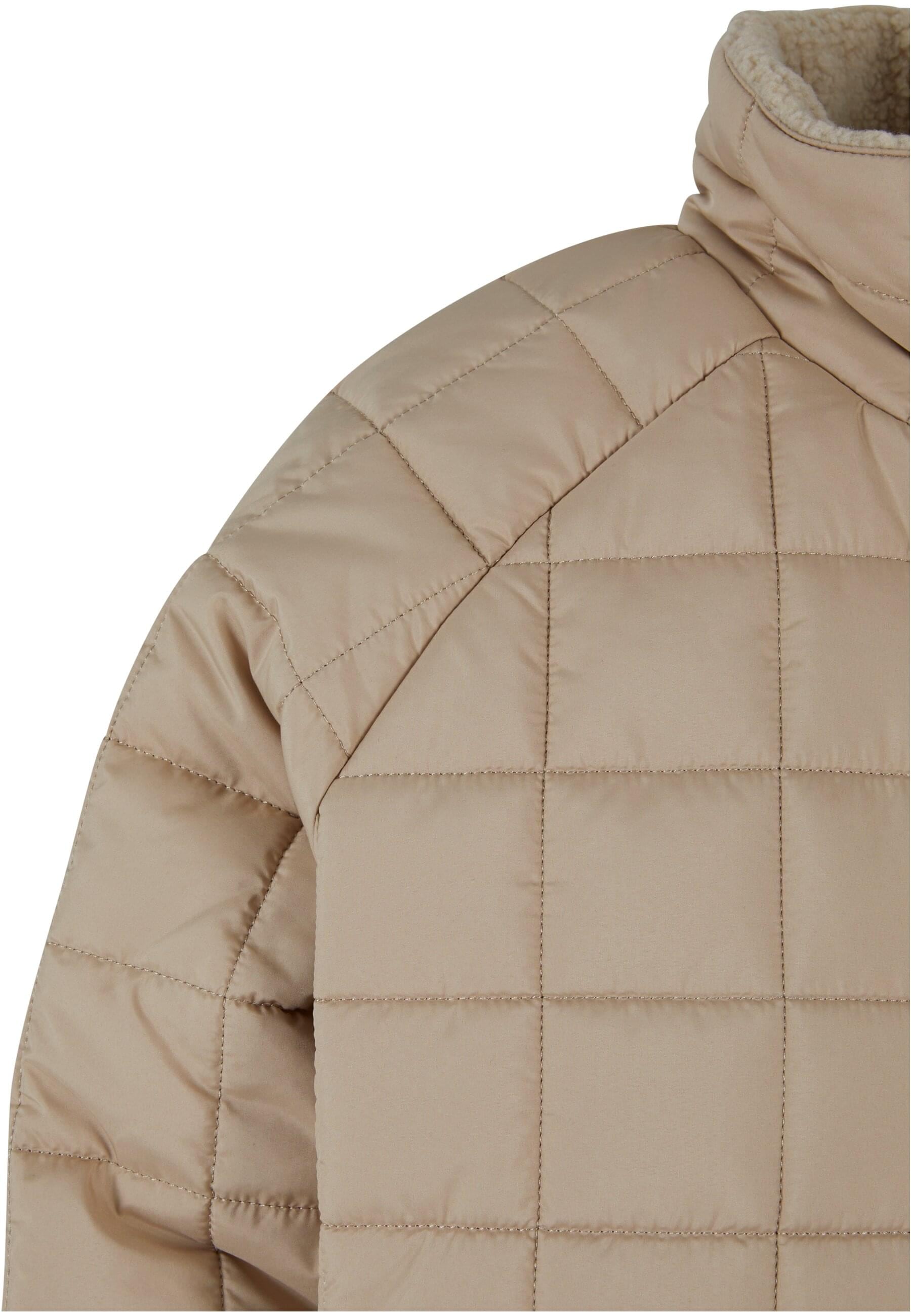 URBAN CLASSICS Winterjacke »Urban Classics Damen Ladies Quilted Coat« 1 Stk. tlg. ohne Kapuze