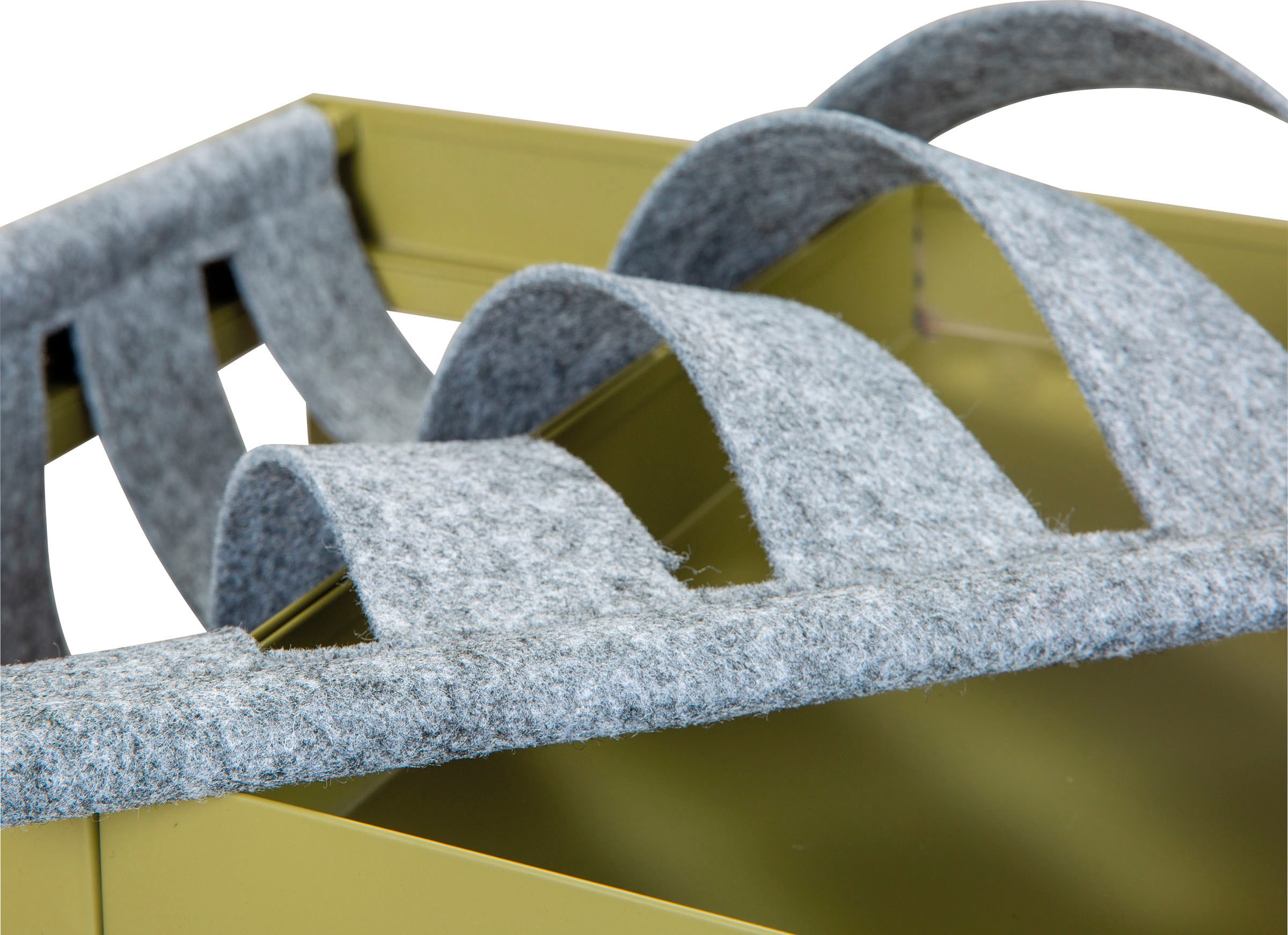 Inter Link Beistelltisch »Club NY« mit praktischem Ablagefach aus Filz