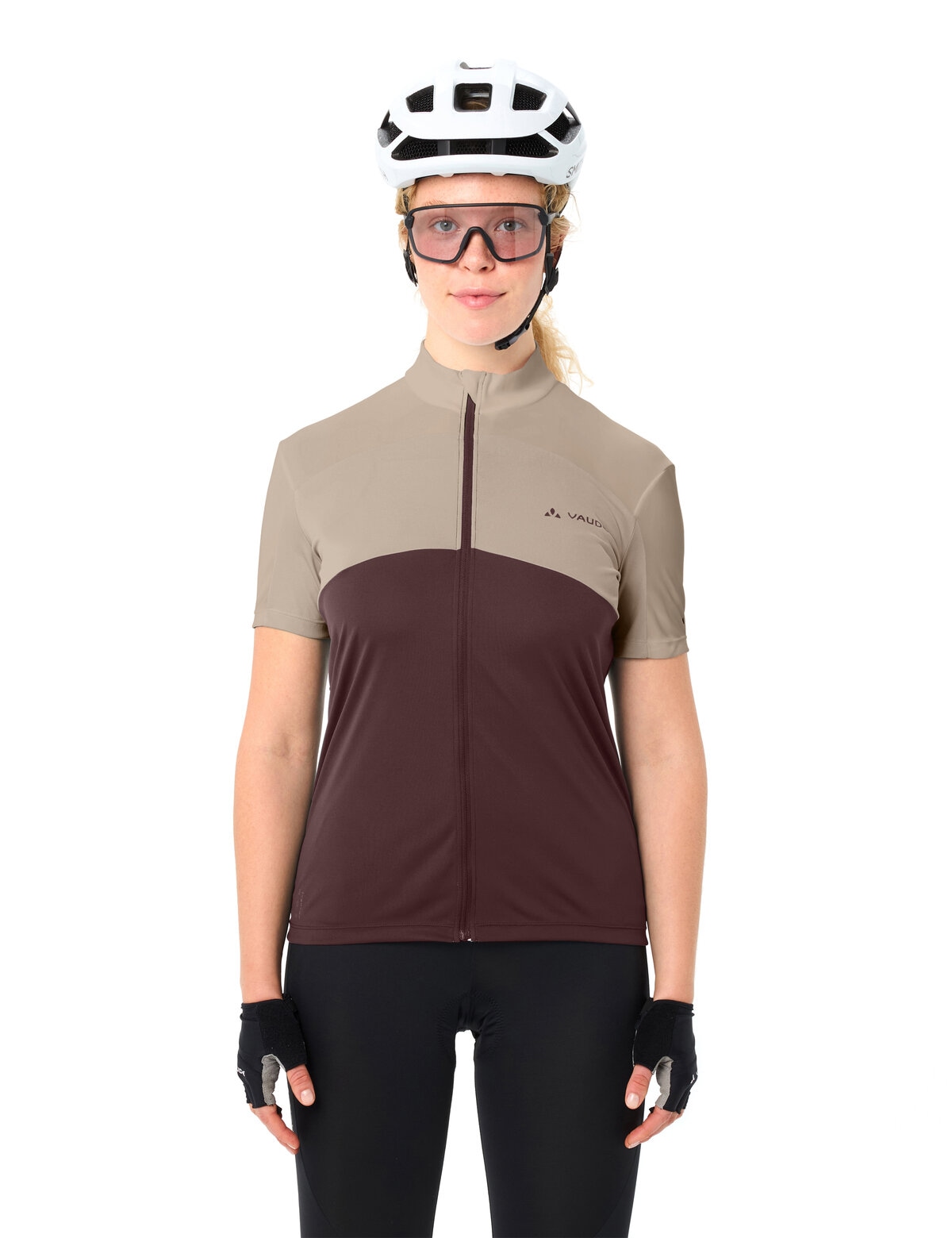 VAUDE Radtrikot »WOMEN'S MATERA FZ TRICOT« für Radsport, mit zwei Rückentaschen, mit Stehkragen, atmungsaktiv