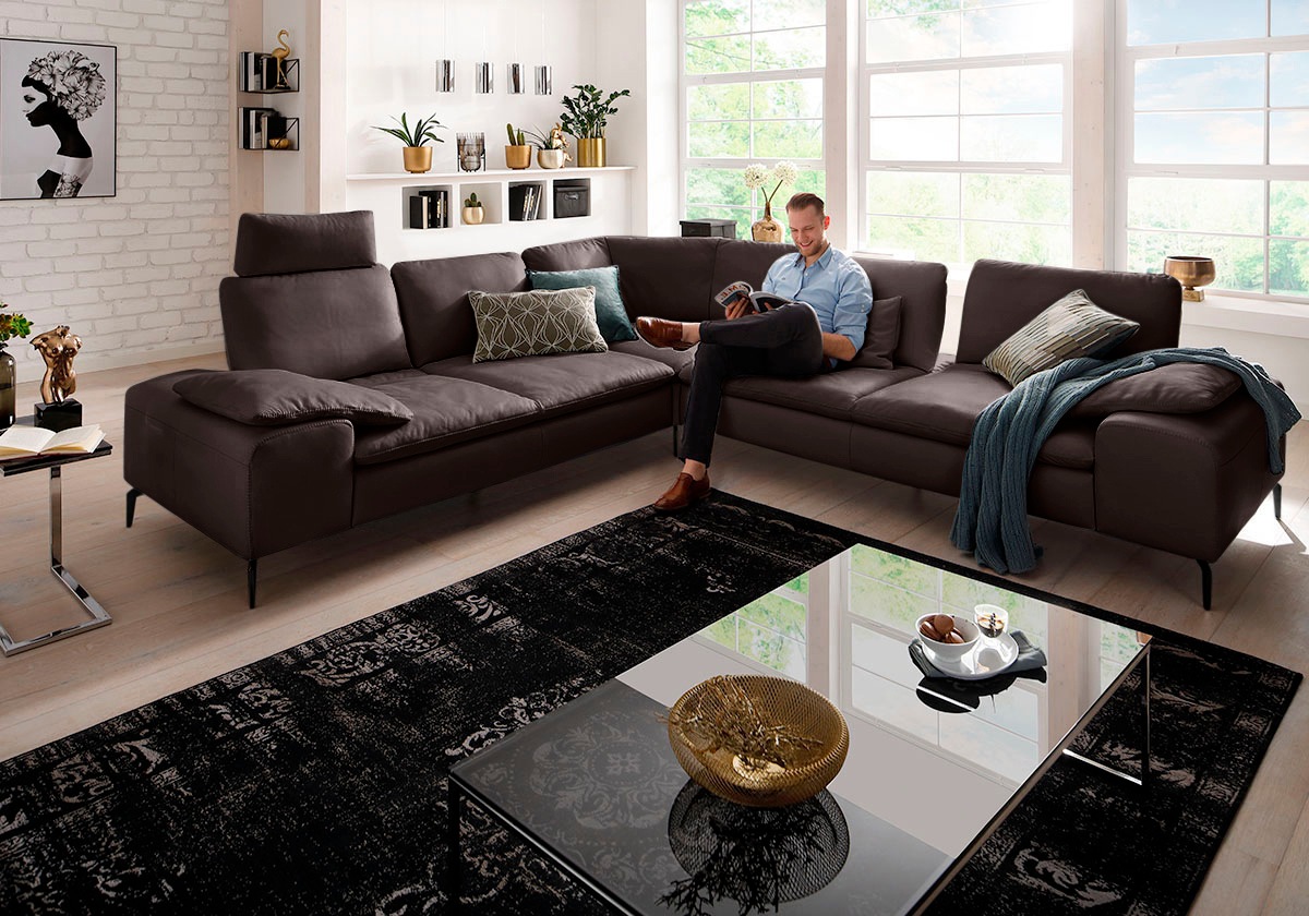 W.SCHILLIG Ecksofa »valentinoo, Designsofa, elegant und bequem, L-Form«, (Set), mit Sitztiefenverstellung, Breite 318 cm