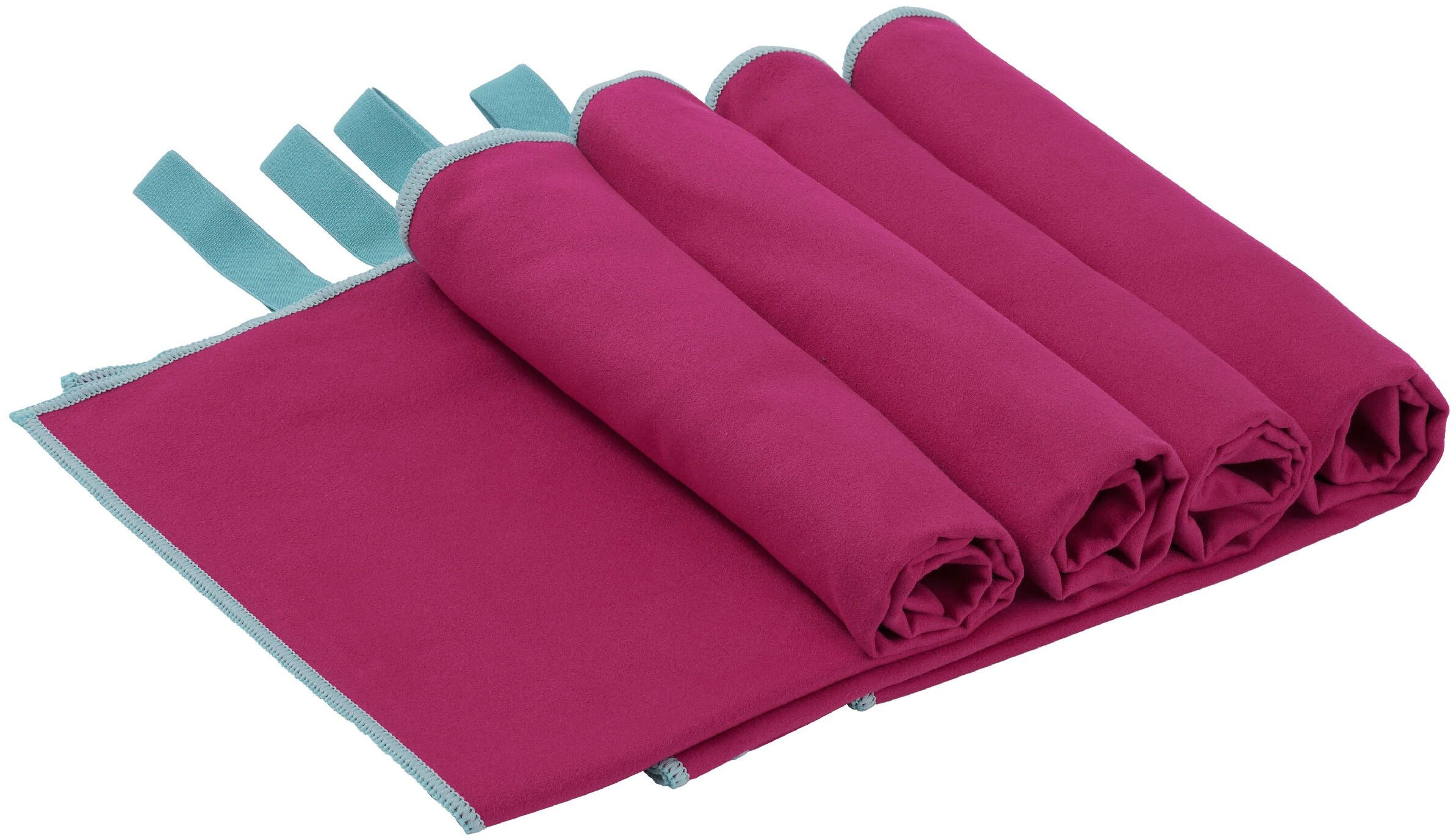 OTTO home Handtücher »Leoa, diverse Größen, Sporthandtuch, Reisehandtuch, Strandtuch« sehr leicht, kompakt, schnelltrocknend, Mikrofaser mit Kontrastnaht