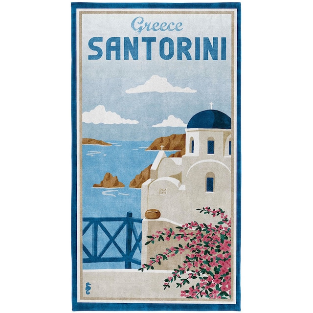 Seahorse Strandtuch »Santorini«, (1 St.), mit Santorini Küste bequem und  schnell bestellen