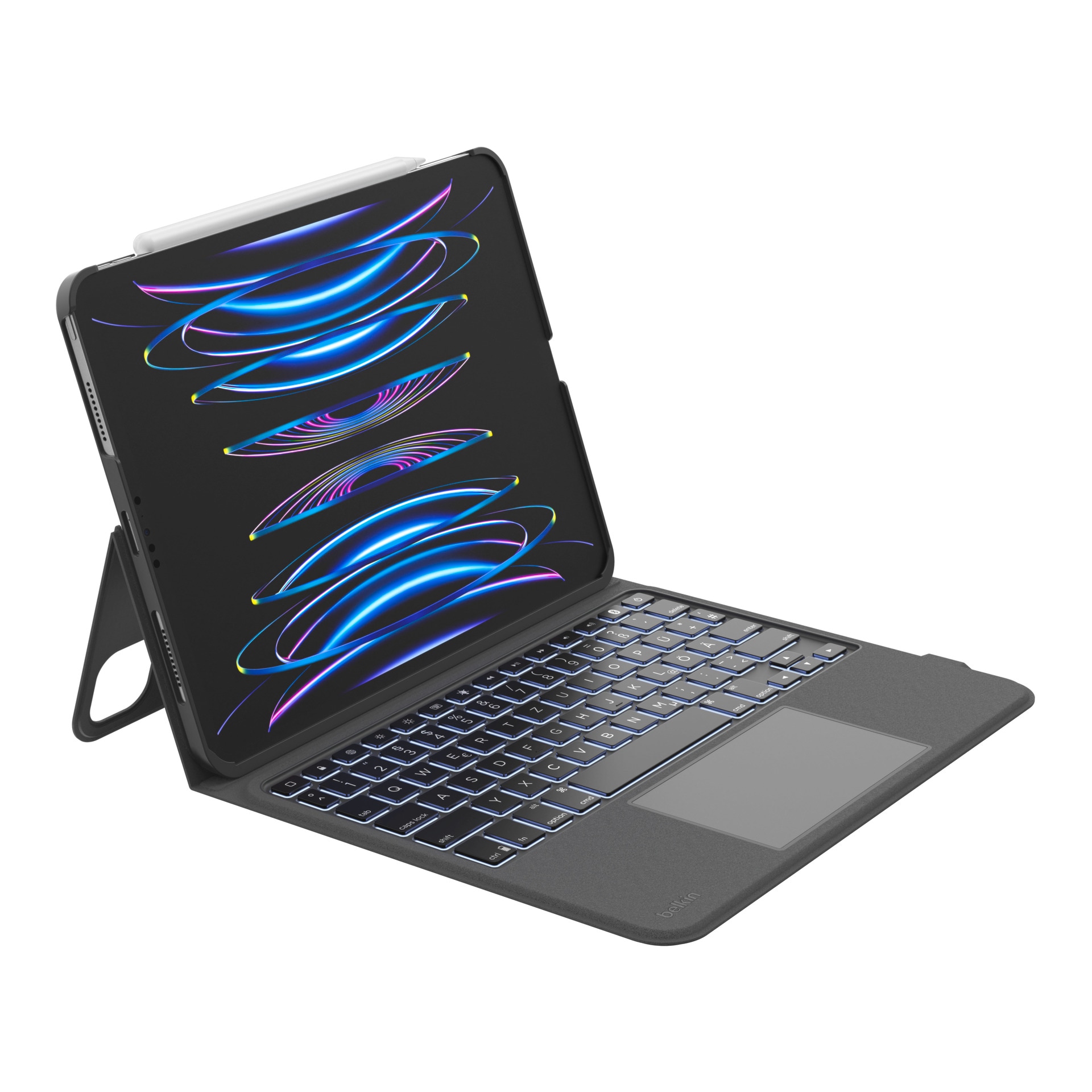 Belkin iPad-Tastatur »Connect Everyday Tastatur mit Hülle und Halter für iPad 10. Gen«, (Touchpad)
