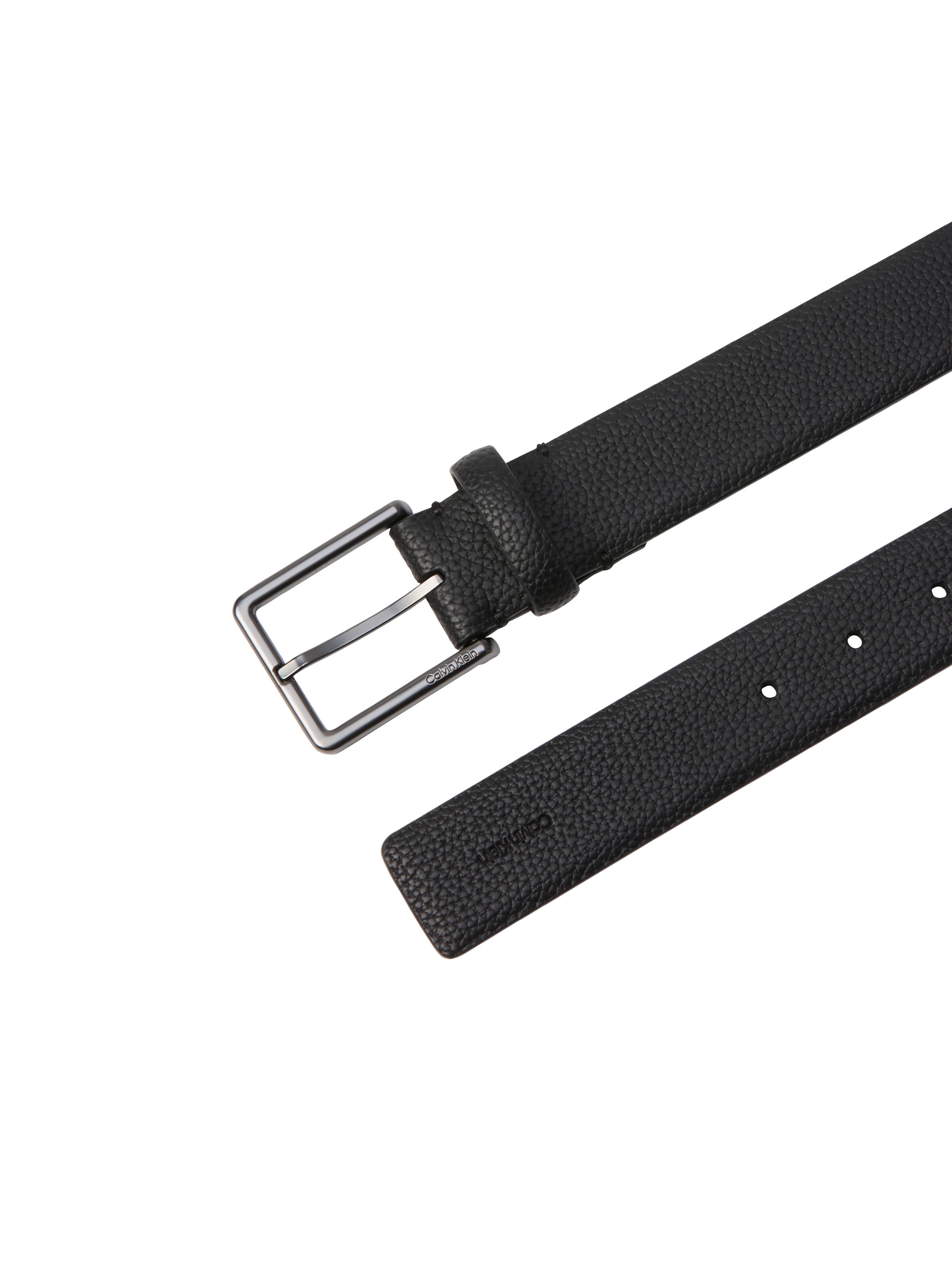 Calvin Klein Ledergürtel »CASUAL PIN BUCKLE PEBBLE 40MM FI« Größenverstellbar mit Metallschließe