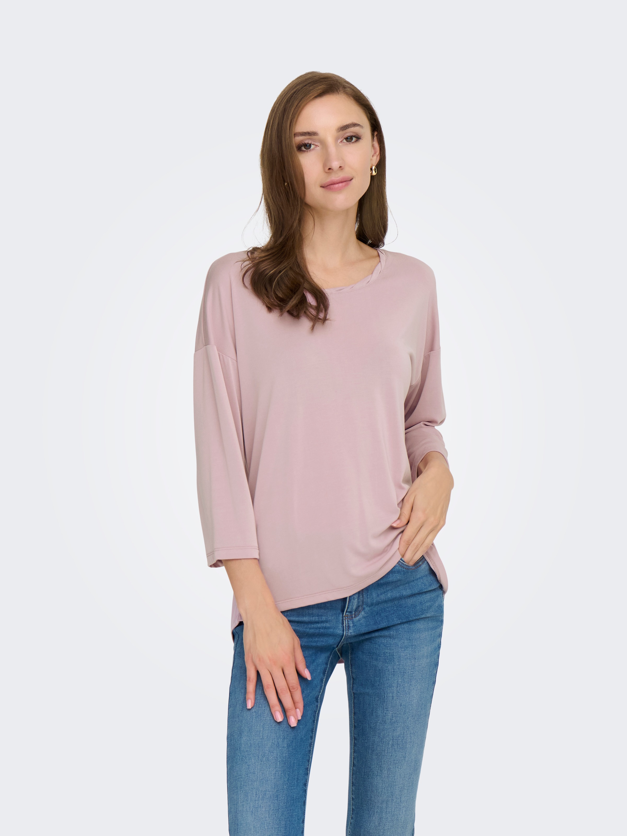 ONLY 3/4-Arm-Shirt »ONLHANNAH 3/4 TOP JRS«