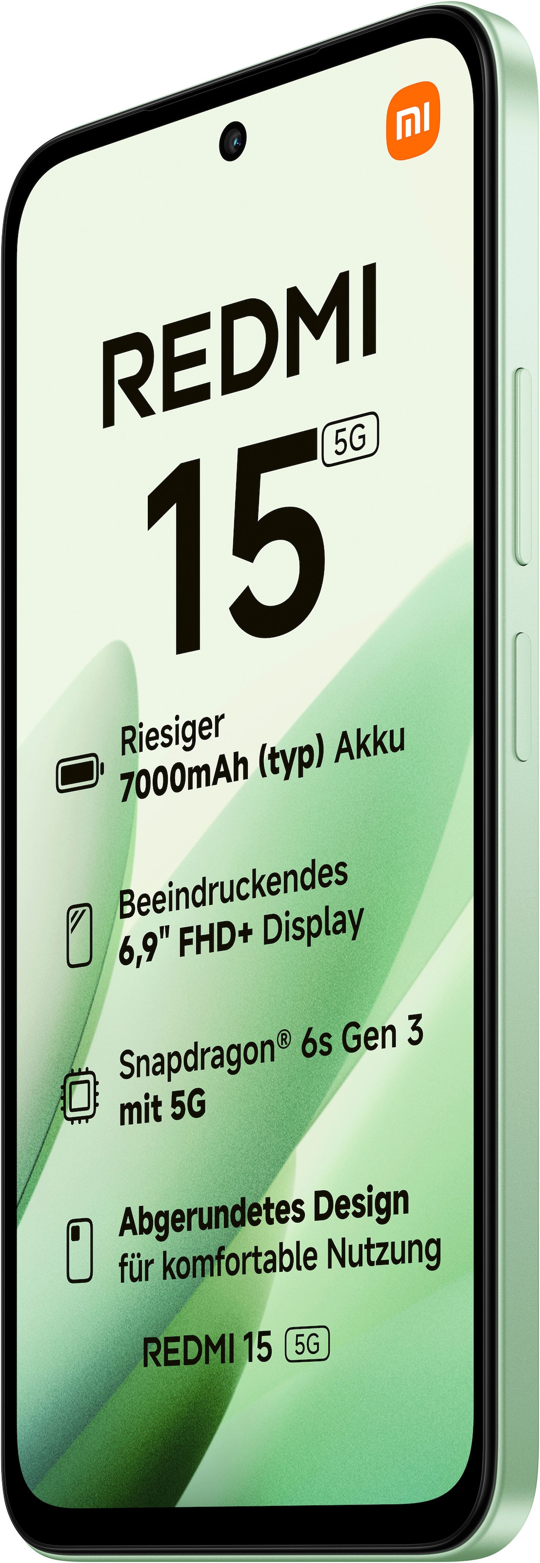 Xiaomi Smartphone »Redmi 15 5G 256 GB«, Ripple Green