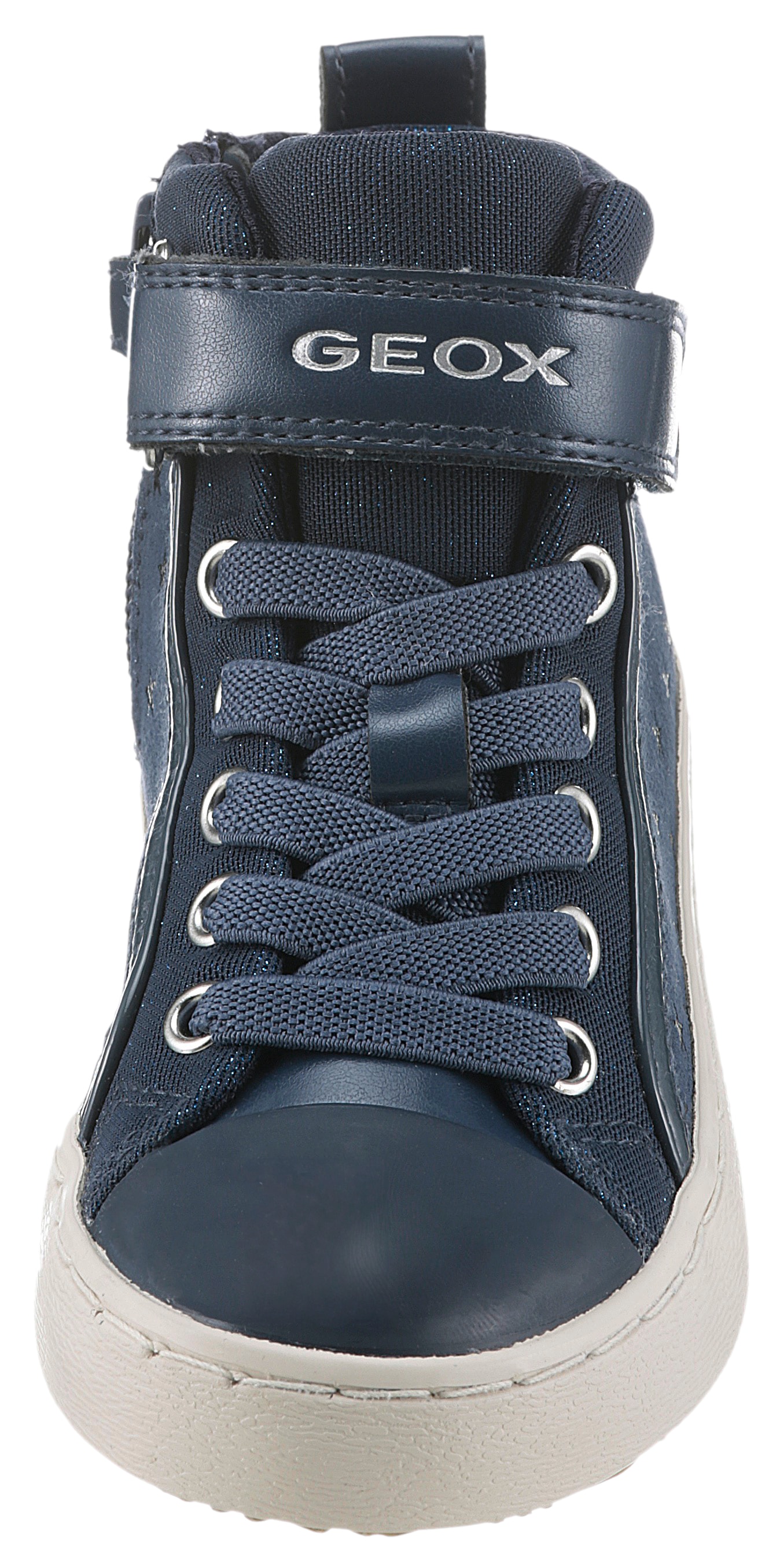 Geox Sneaker »J KALISPERA GIRL I«, High Top Sneaker, Schnürboots, Freizeitschuh mit Gummizug
