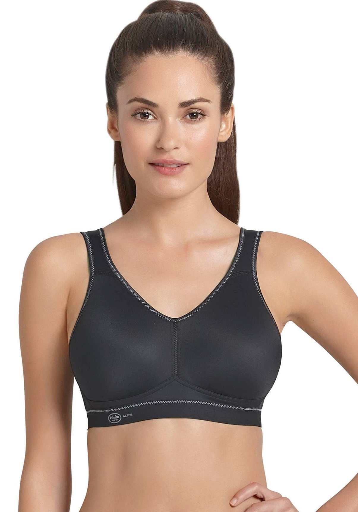 ANITA ACTIVE Sport-BH »Light & Firm« gemoldete Cups, verstellbare Träger, nahtlos, atmungsaktiv schwarz
