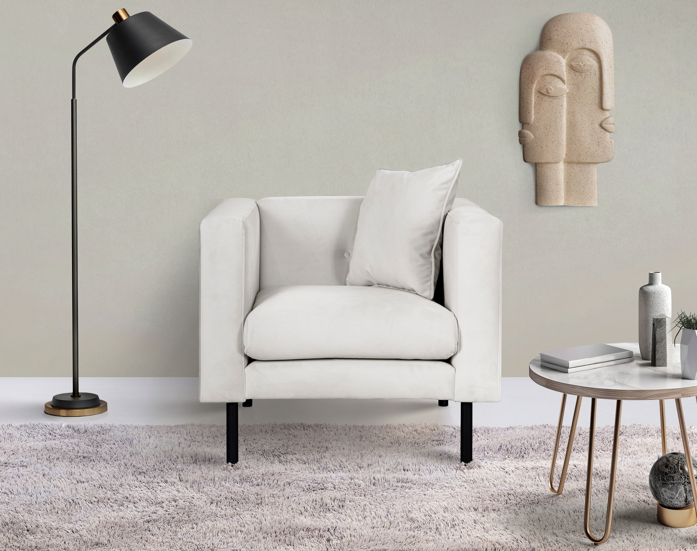 Home affaire Sessel »Lillibeth Cocktailsessel, Loungesessel, Maße B/T/H: 90 günstig online kaufen
