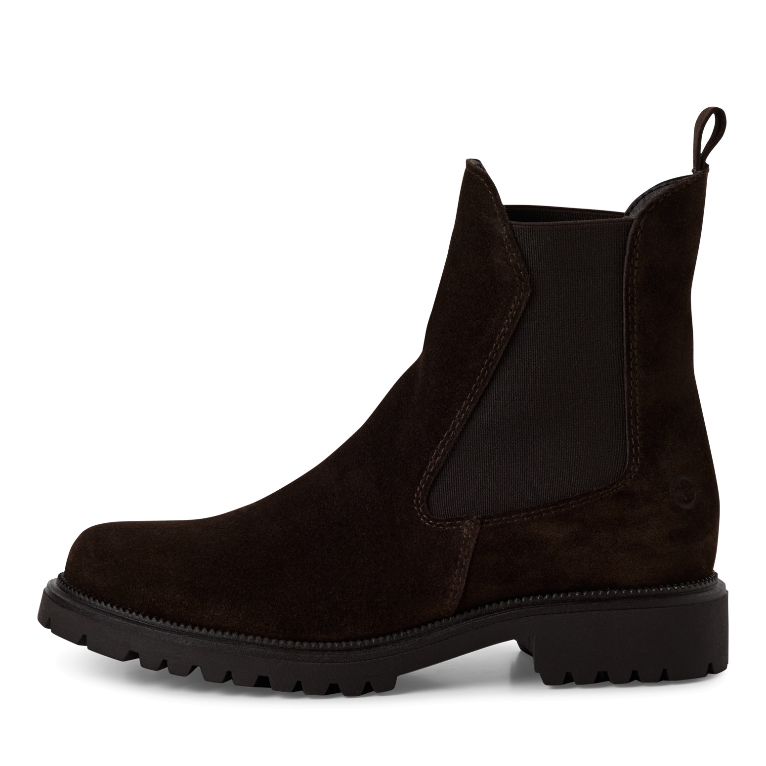 Tamaris Chelseaboots, Blockabsatz, Businessschuh, Schlupfboots mit Stretcheinsätzen