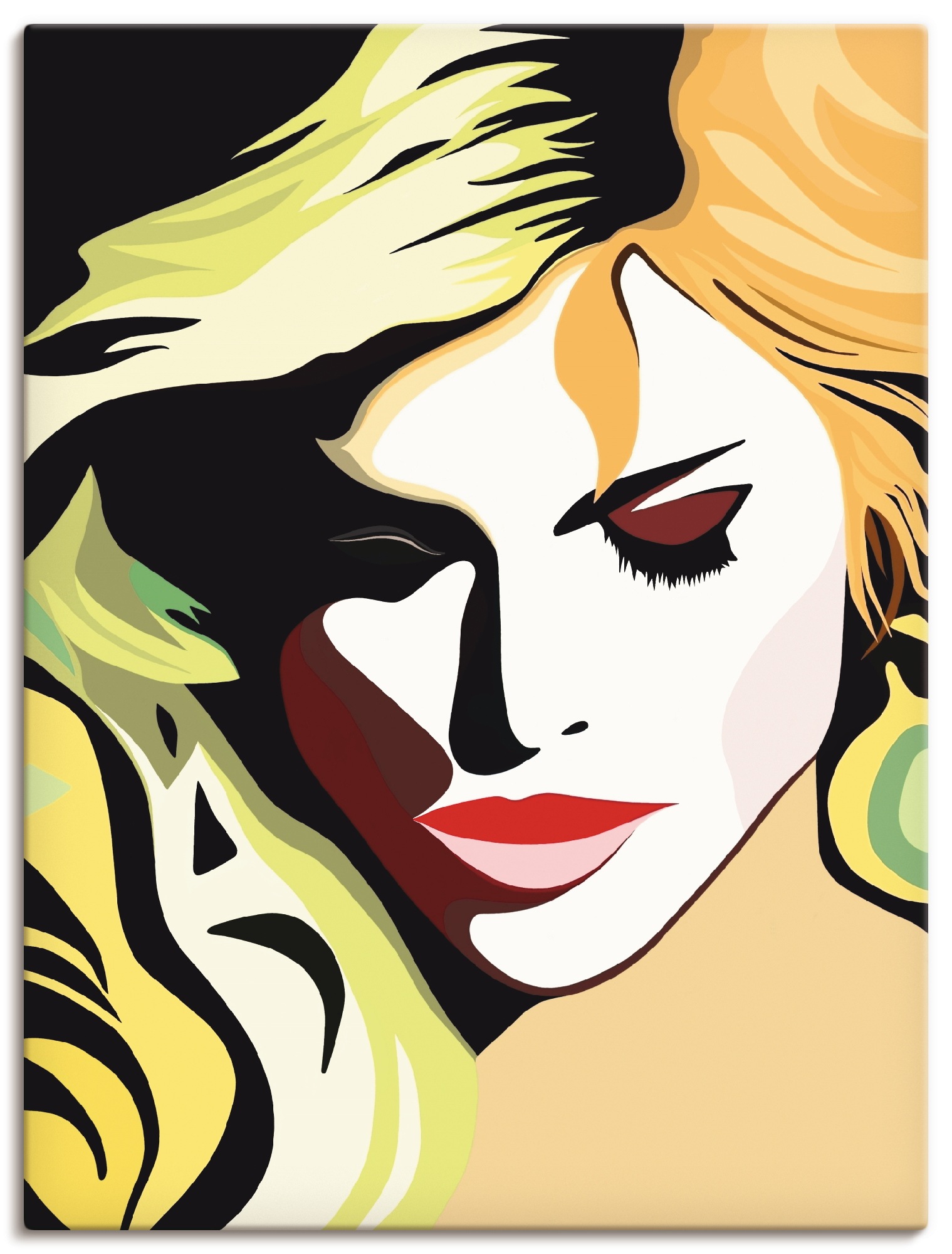 Artland Wandbild »Schöne Frau« Frau 1 Stk. tlg. als Alubild, Outdoorbild, L günstig online kaufen