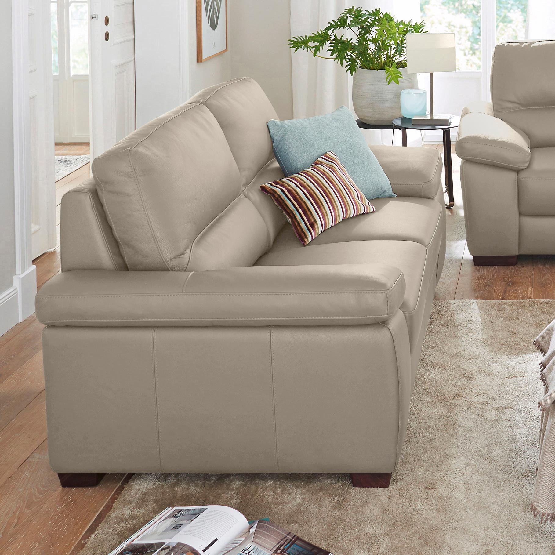 CALIA ITALIA 3-Sitzer »Gaia, hochwertiges Ledersofa mit erstklassigem Sitzkomfort«, edles Design, in zwei hochwertigen Lederqualitäten