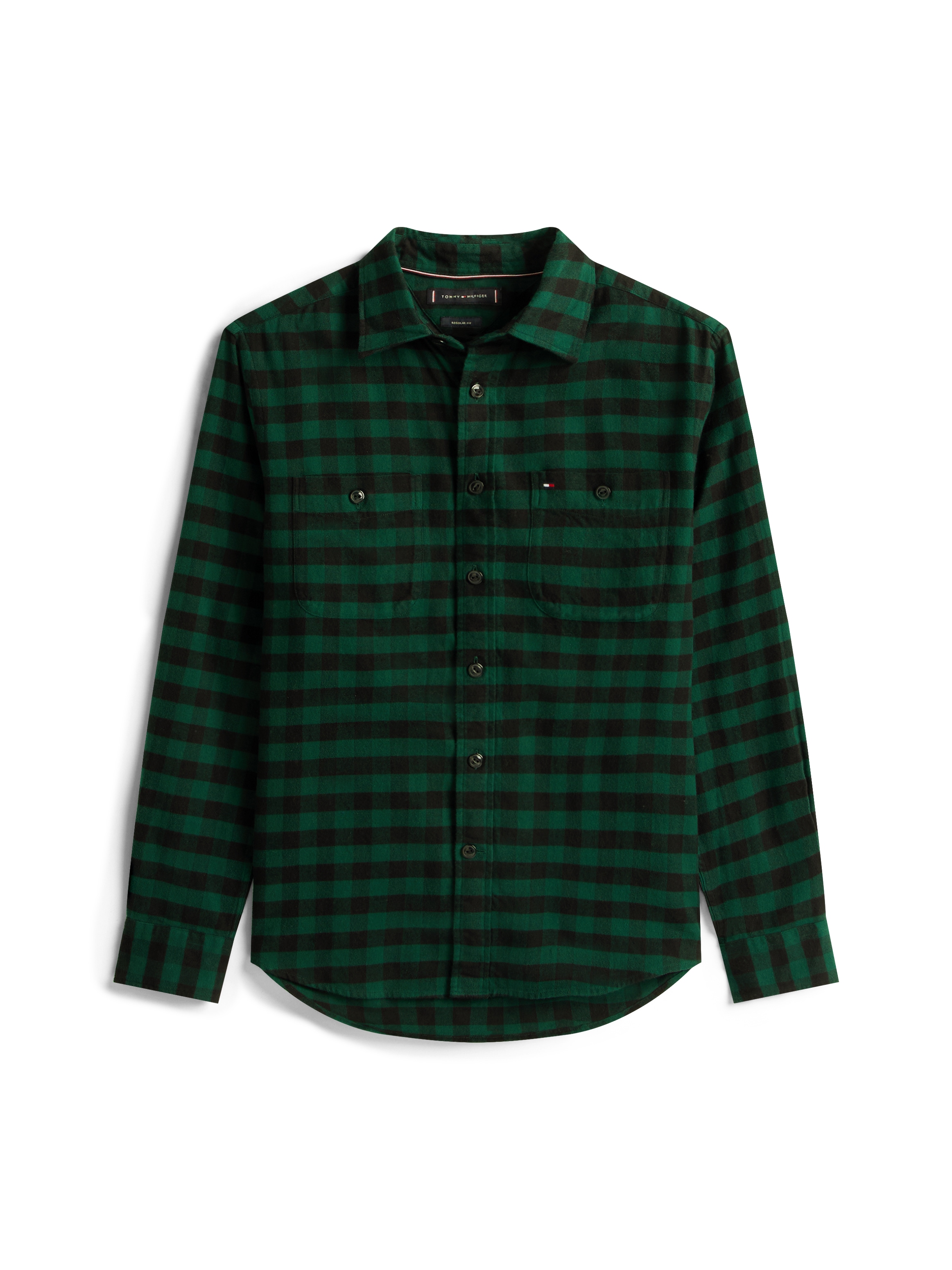 Tommy Hilfiger Langarmhemd »BUFFALO CHECK« regular fit, Kentkragen, kariert