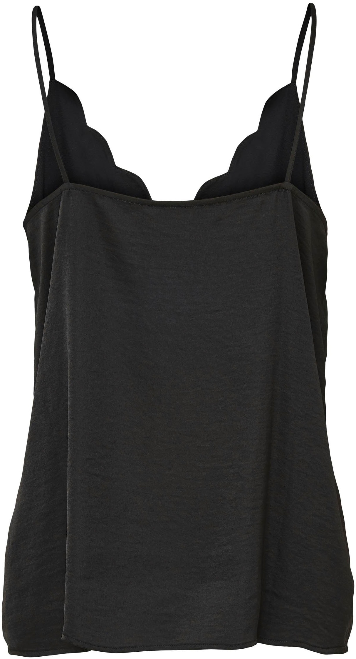 ONLY Spaghettitop »ONLDEBBIE – Singlet mit geschwungener Ausschnittkante« unifarben, feminin, tailliert, Polyester, Spaghettiträger