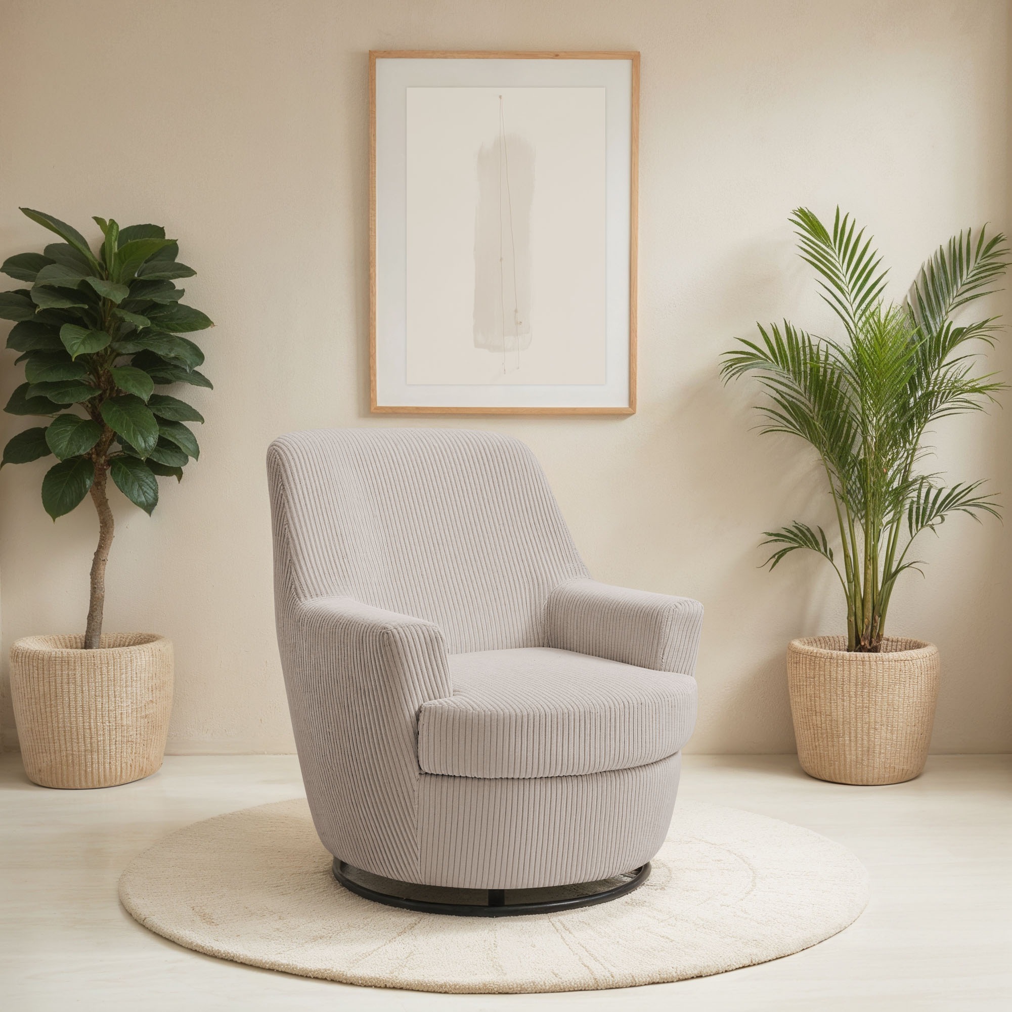 INOSIGN Drehsessel »HETTY, Drehsessel mit Wippfunktion, Lese-Sessel in Cord günstig online kaufen
