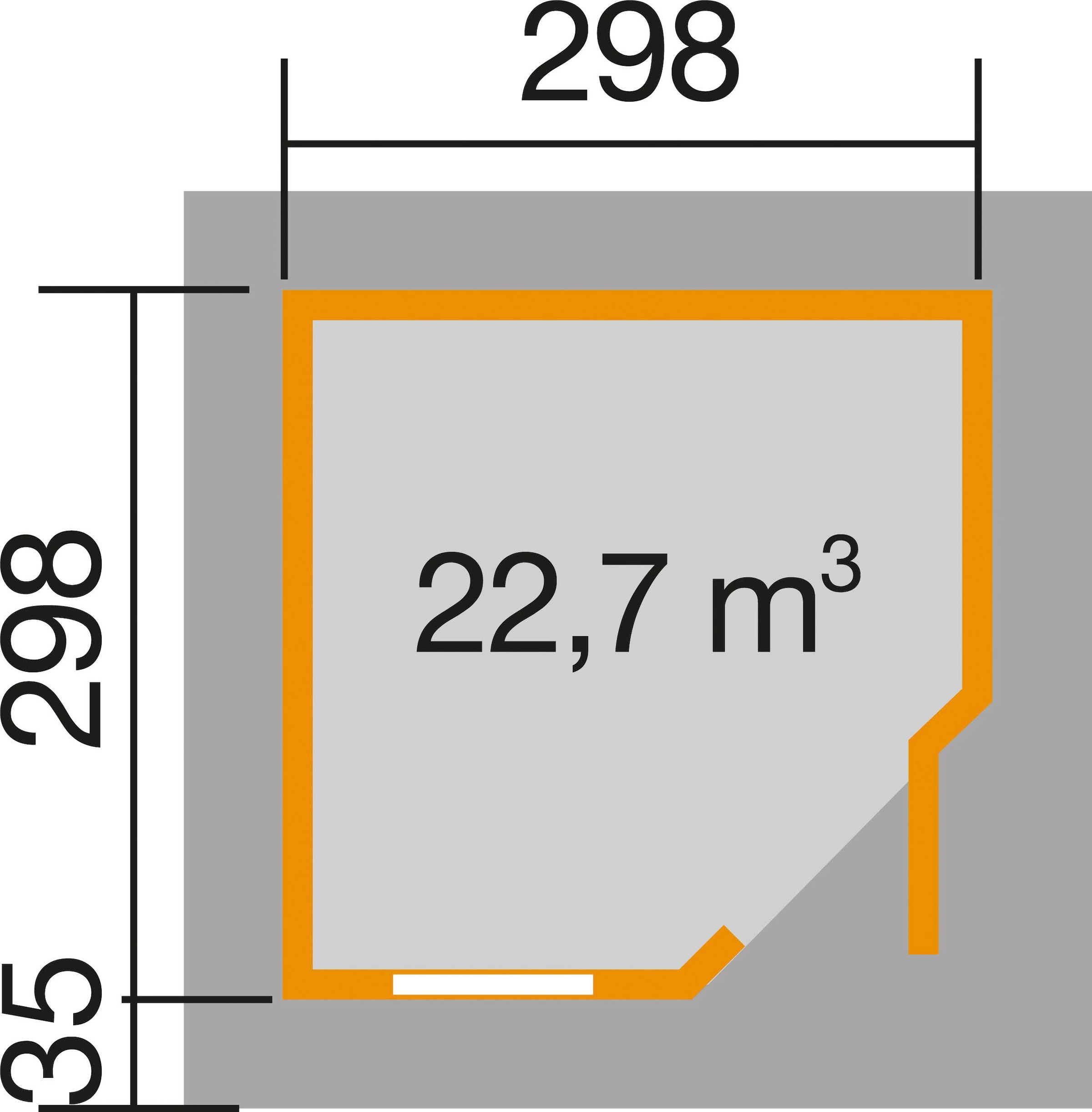 weka Gartenhaus »Designhaus 213 Plus«
