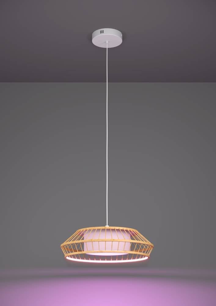 EGLO Hängeleuchte »YUKU-Z«, 1 flammig, Leuchtmittel LED-Modul | LED fest integriert, Hängelampe, ZigBee, App und Sprachsteuerung Alexa, RGB, dimmbar