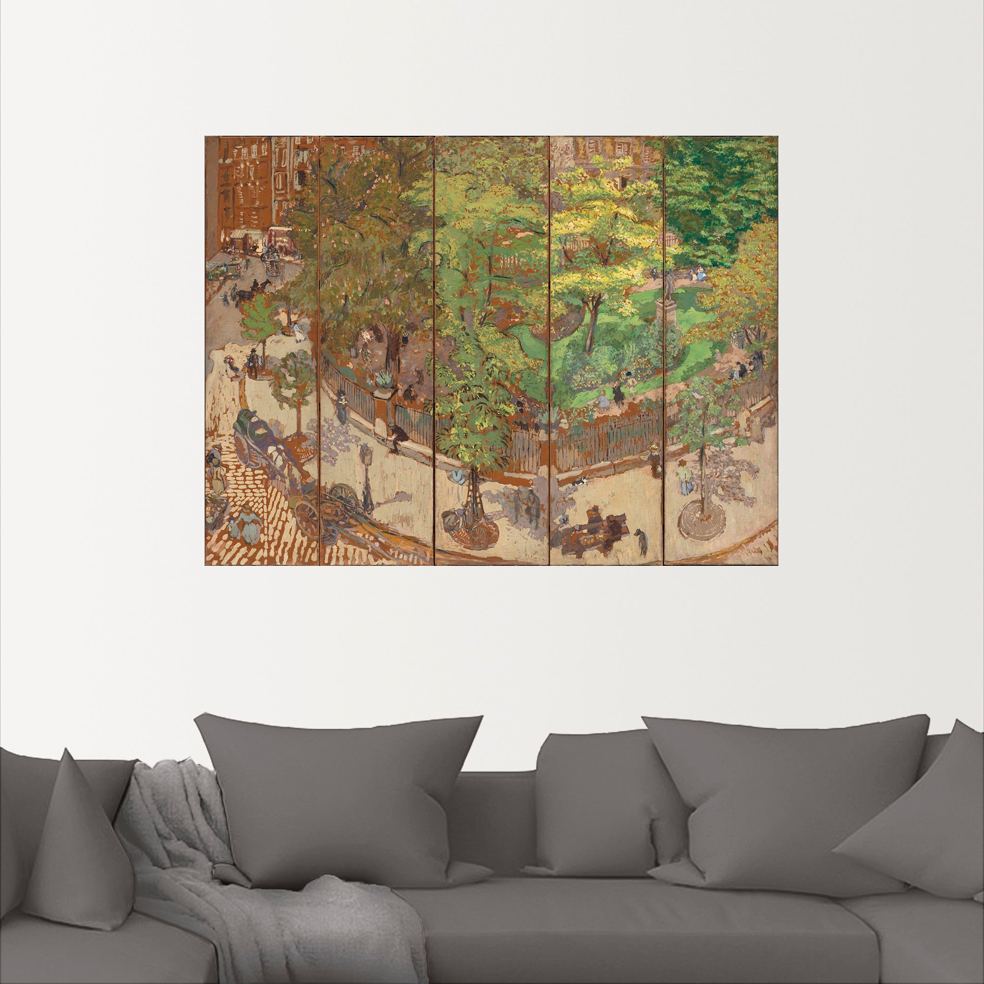 Artland Wandbild »Place Vintimille. 1911«, Italien, (1 St.), als Alubild, Leinwandbild, Wandaufkleber oder Poster in versch. Größen