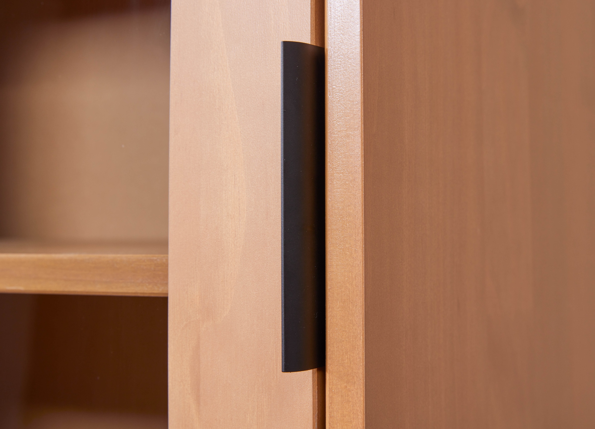 Inter Link Vitrine »Vitrine Vivo« 1 Stk. tlg. Kiefer Massiv, Soft-close, Industrial Style, BxTxH: 70 x 45 x 190 cm