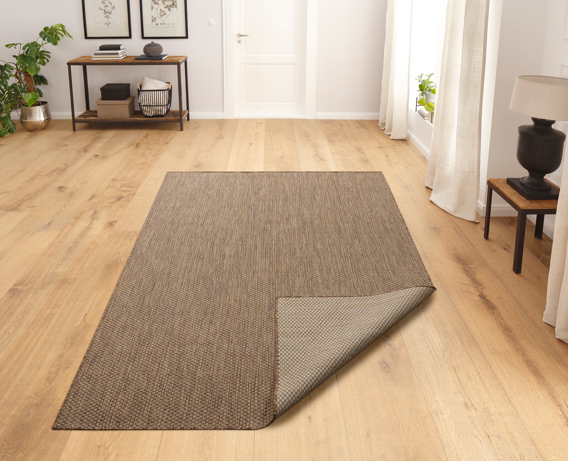 my home Teppich »Rhodos, In-und Outdoor geeignet«, rechteckig, 3 mm Höhe, S günstig online kaufen