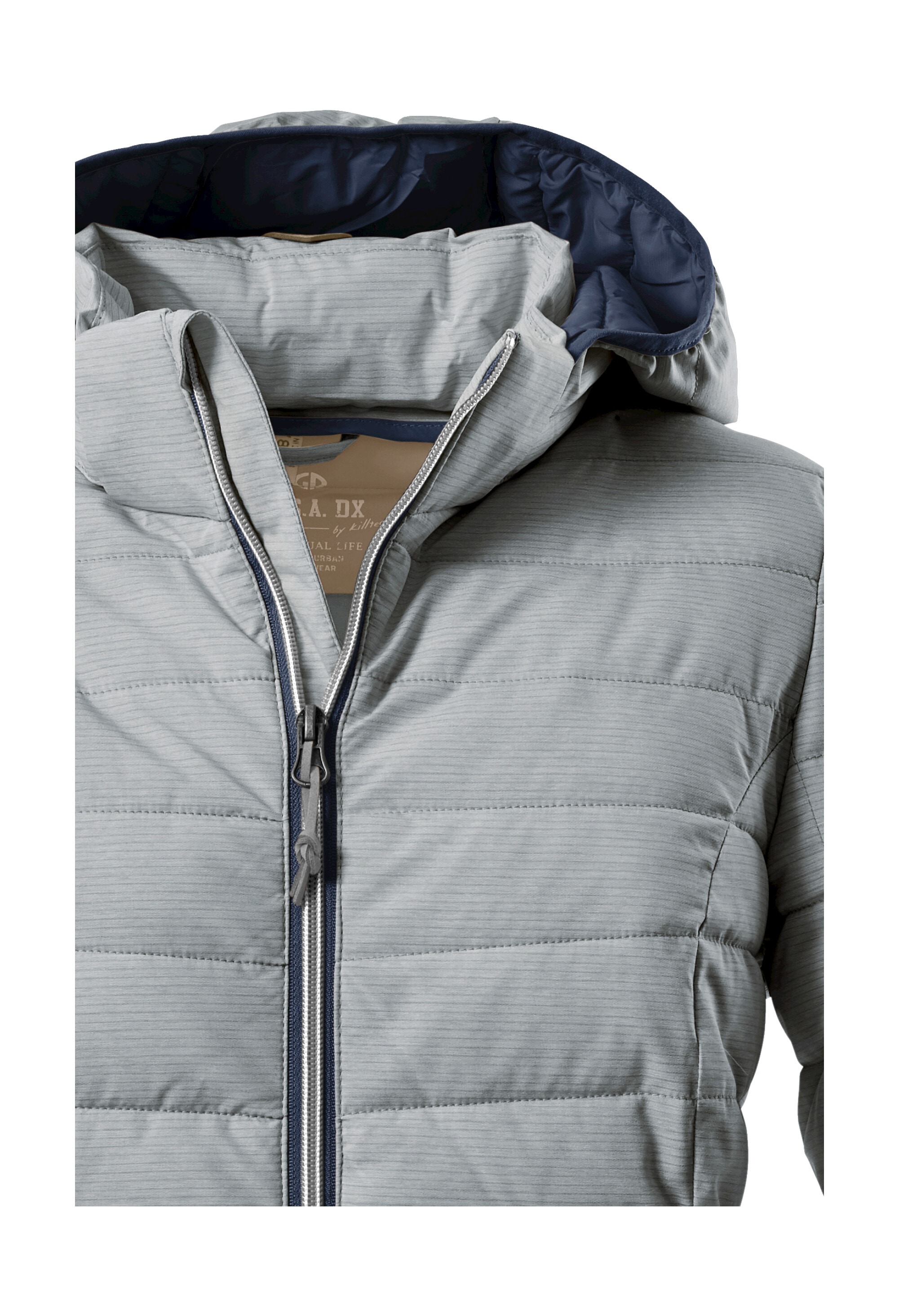 G.I.G.A. DX by killtec Steppjacke »Uyaka Stripe«, Leichte, warme Steppjacke mit abnehmbarer Kapuze und Zipper-Taschen