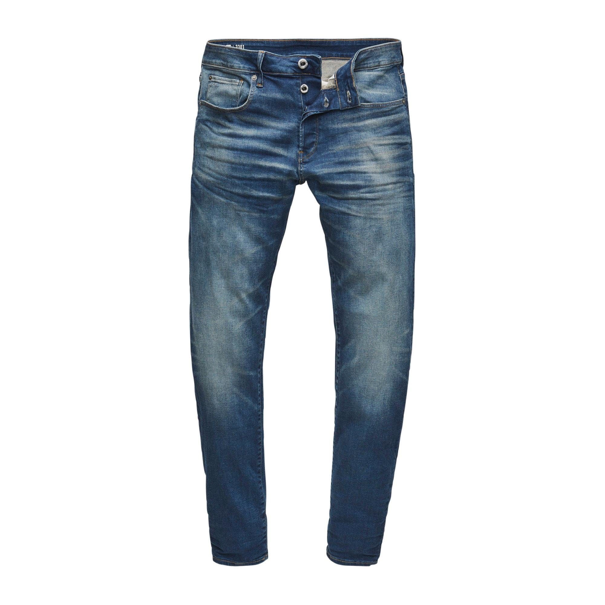 G-STAR Slim-fit-Jeans »3301 Slim«, mit toller Waschung und Elasthan