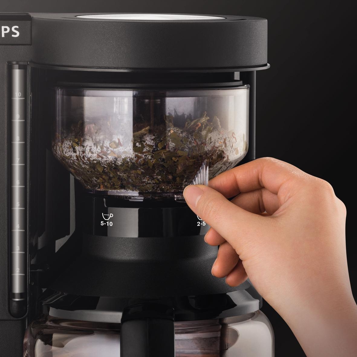 Krups Filterkaffeemaschine »KM8508.11 Duothek Plus«, 1 l Kaffeekanne, Papierfilter, 1x4, 1l Kaffeekanne, Papierfilter 1x4, Kombiautomat für Kaffee und Tee