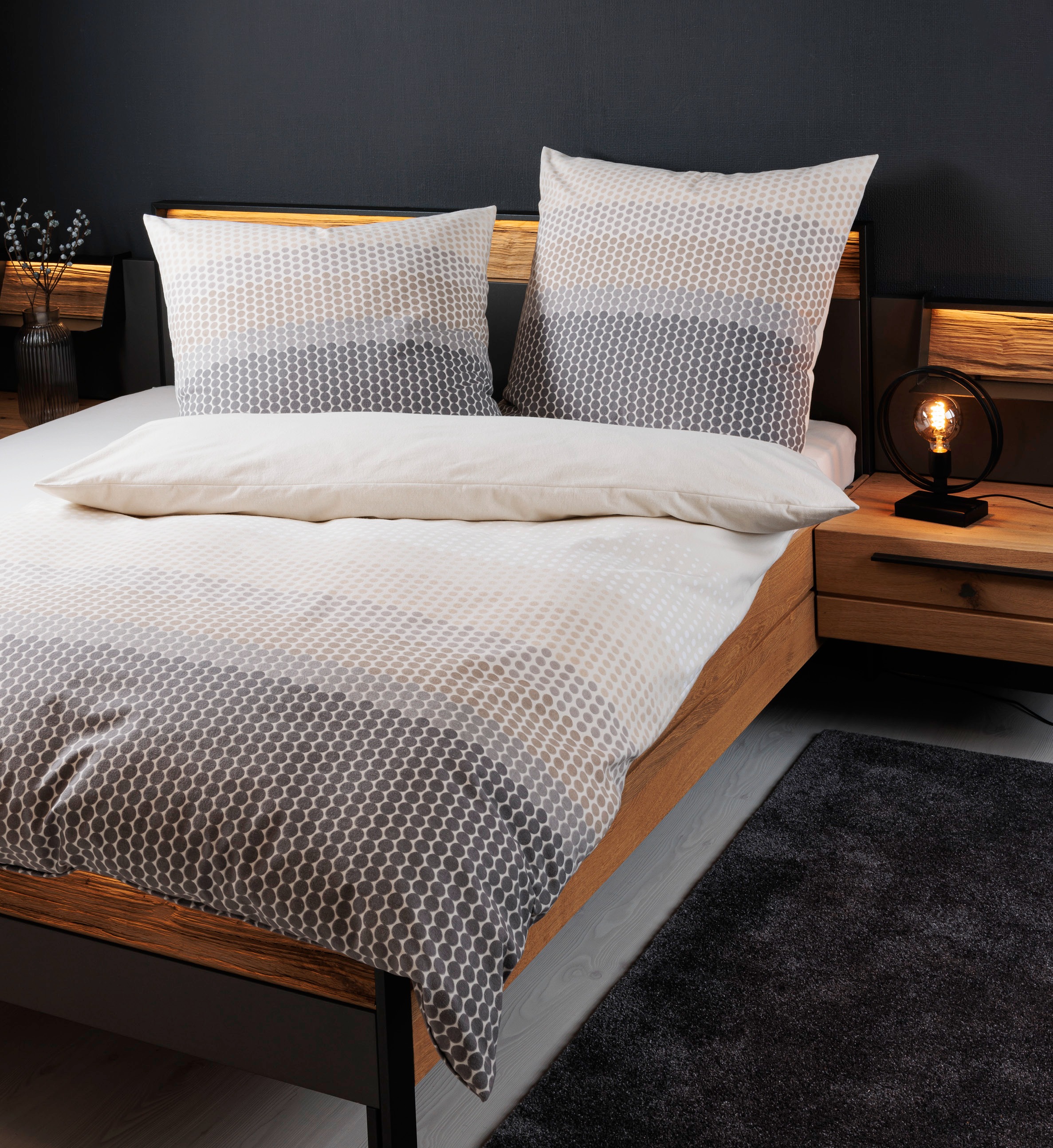 Janine Bettwäsche »Feinbiber65171 04« mit Reissverschluss günstig online kaufen