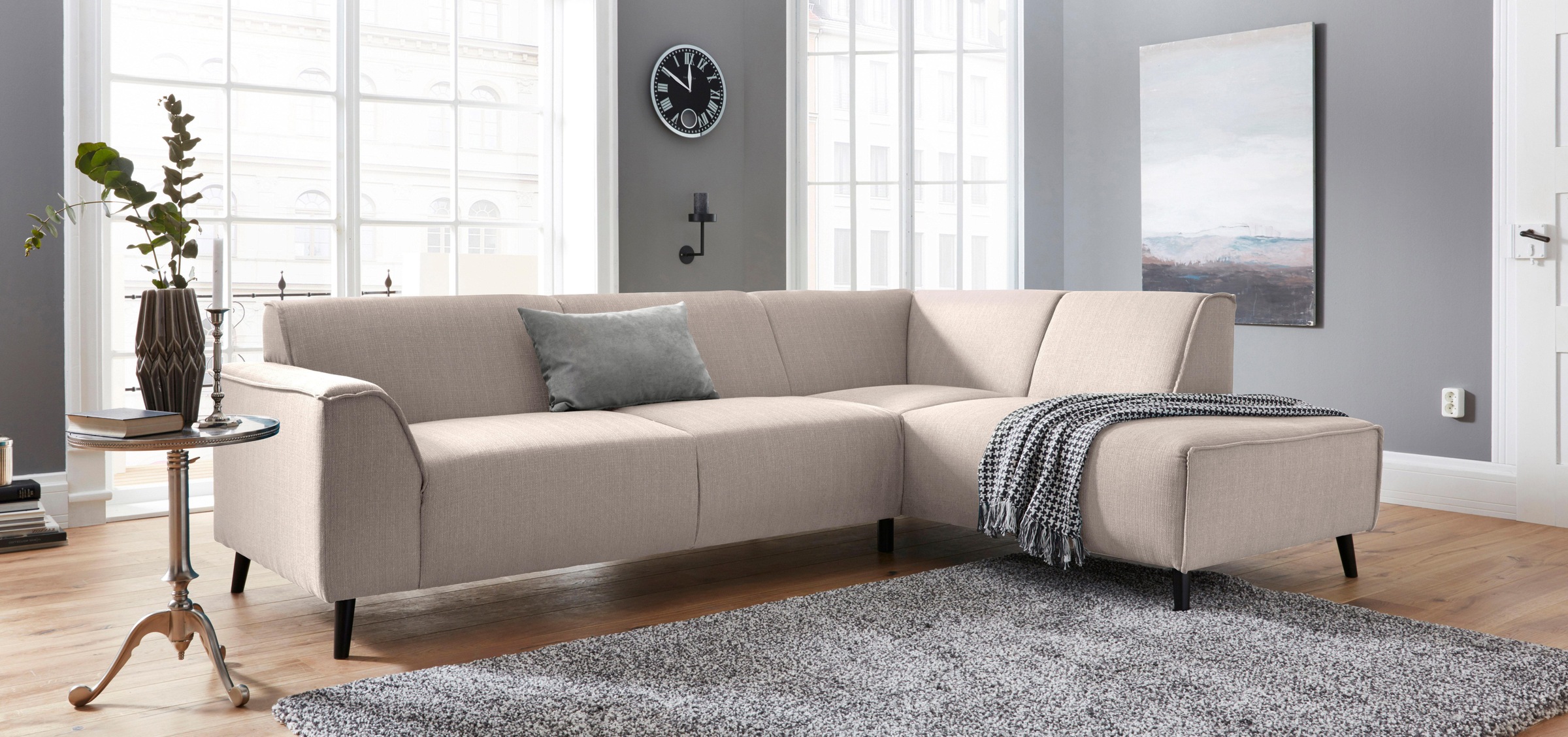 DOMO collection Ecksofa »Amora, inklusive komfortablem Federkern für mehr S günstig online kaufen