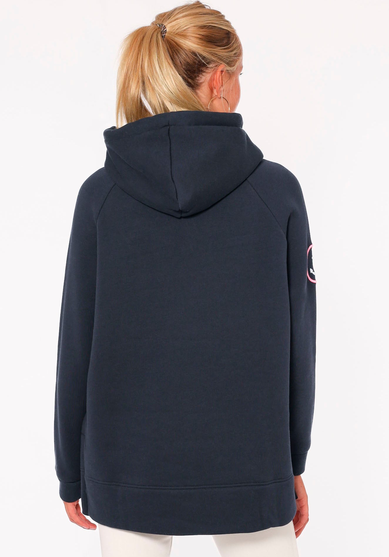 Zwillingsherz Hoodie »Meer Strand Küste«, mit Kapuze, Pailletten-Schriftzug und aufgesticktem Anker-Motiv