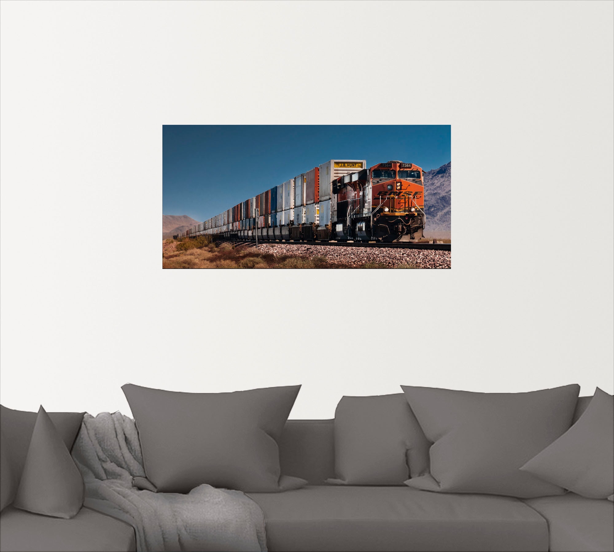 Artland Wandbild "Güterzug BNSF Kalifornien", Züge, (1 St.), als Poster, Wa günstig online kaufen