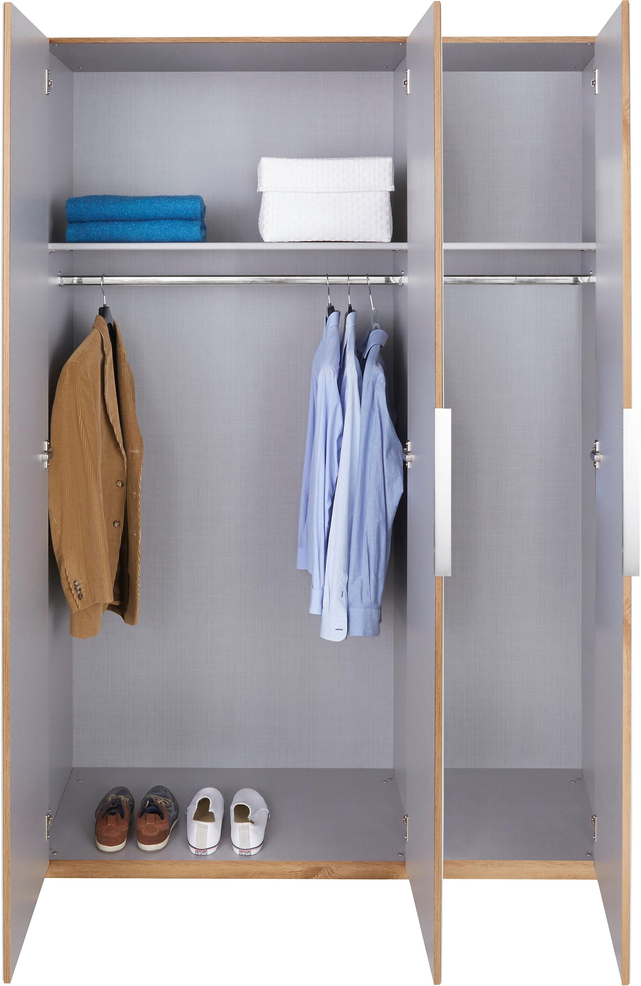 Wimex Kleiderschrank »Level by fresh to go«, Türen vollflächig mit farbigem Glas