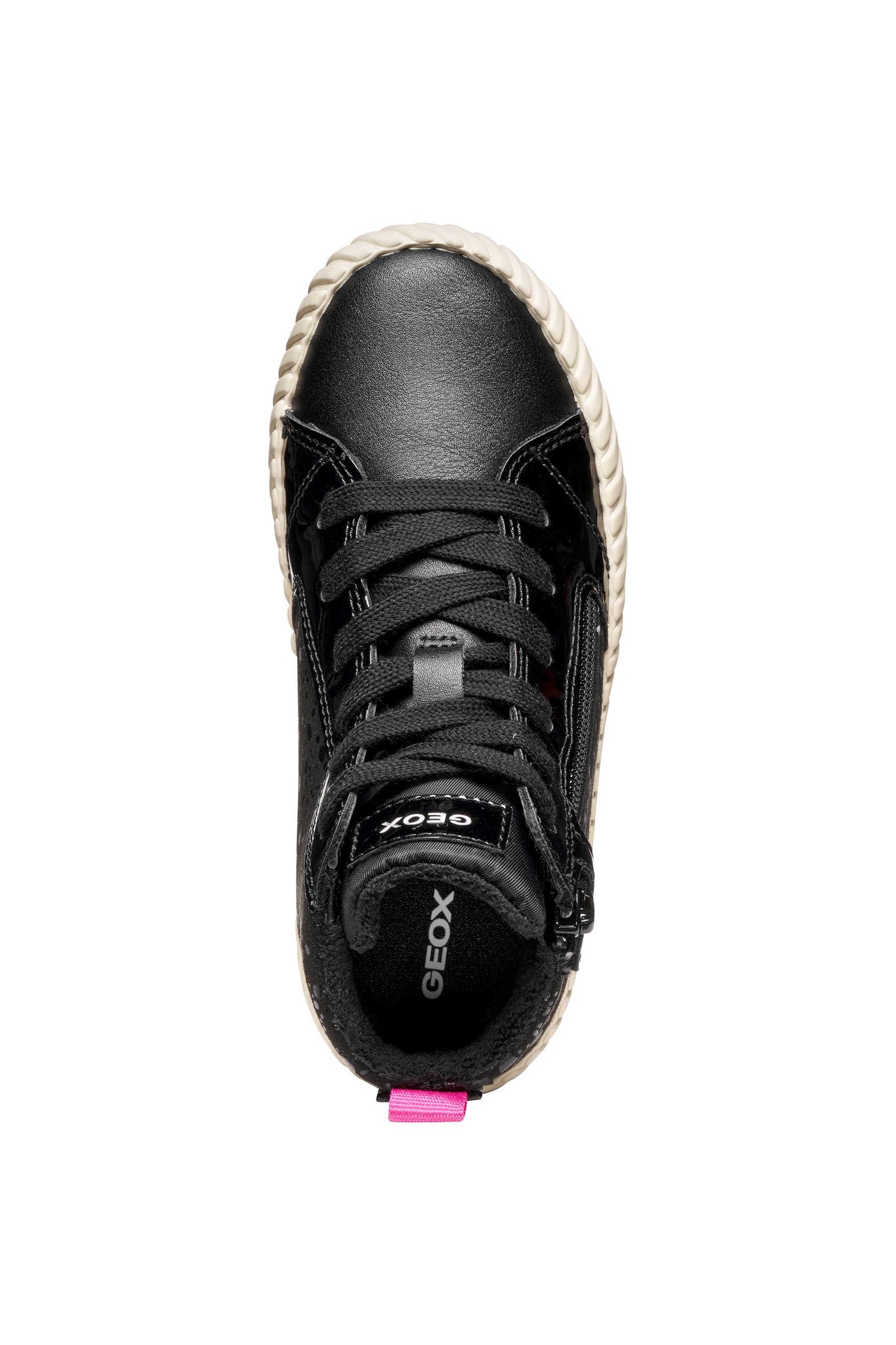 Geox Sneaker »J MIRROLESS GIRL«, Schnürboots mit Warmfutter, Größenschablone zum Download