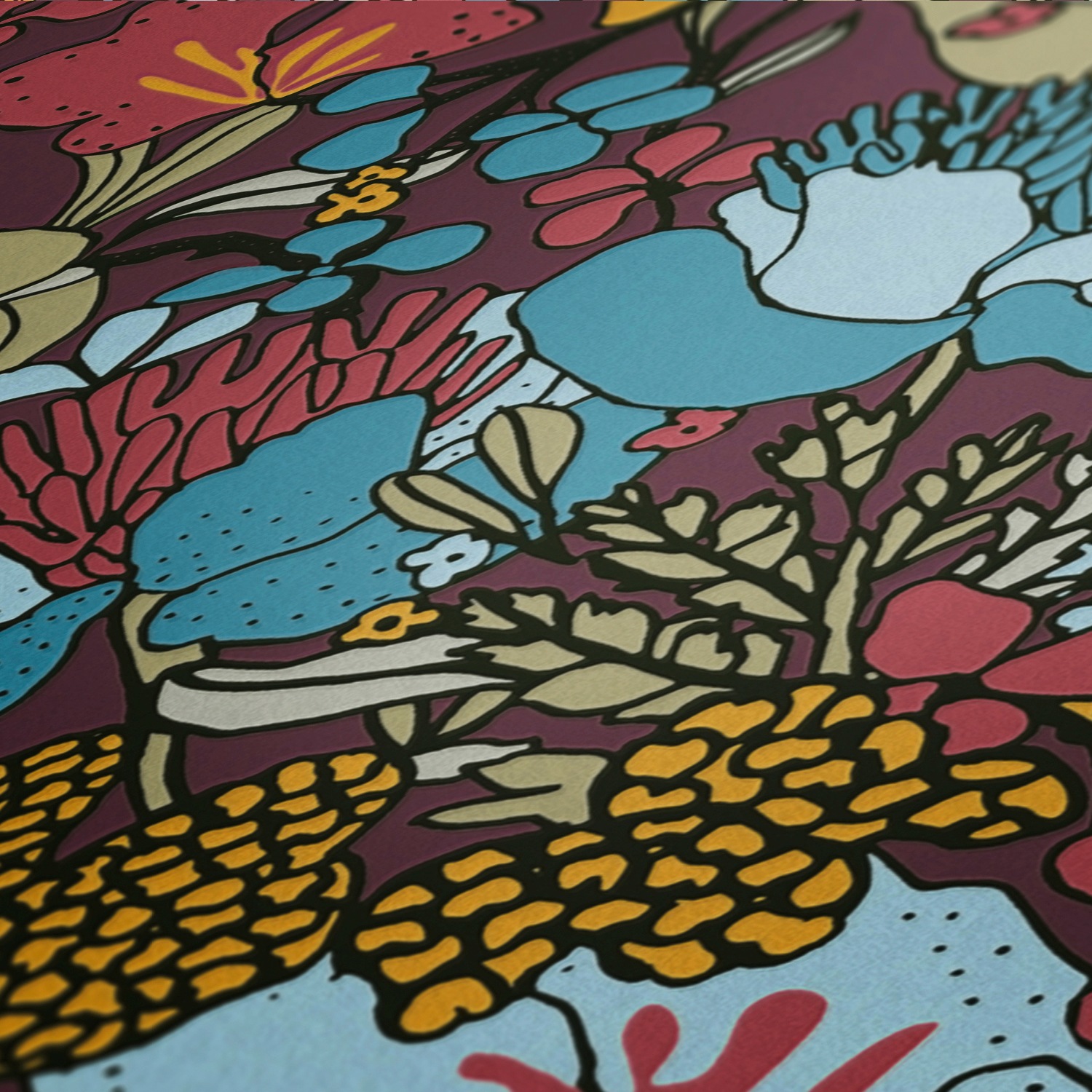 Architects Paper Vliestapete »Floral Impression« Wald | botanisch | floral glatt Blumentapete Tapete Dschungel Tapeten Wohnzimmer Schlafzimmer Küche