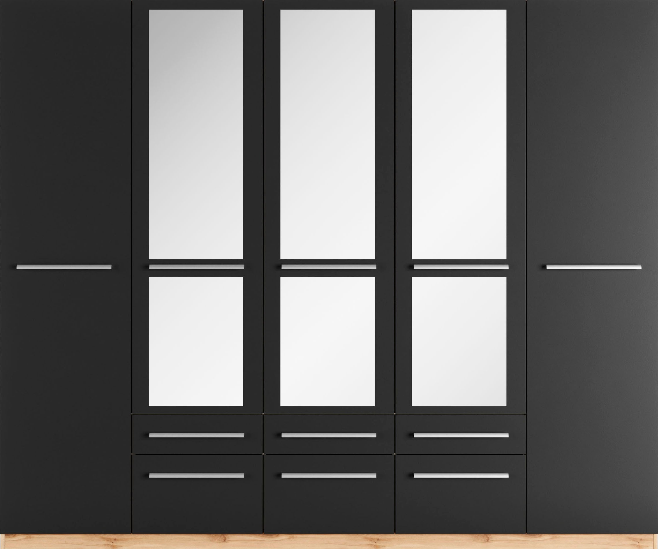 priess Kleiderschrank »Schrank Garderobe Wäscheschrank Barcelona in 5 Breiten«, viel Stauraum, geräumige Schubkästen, mit Spiegel, MADE IN GERMANY