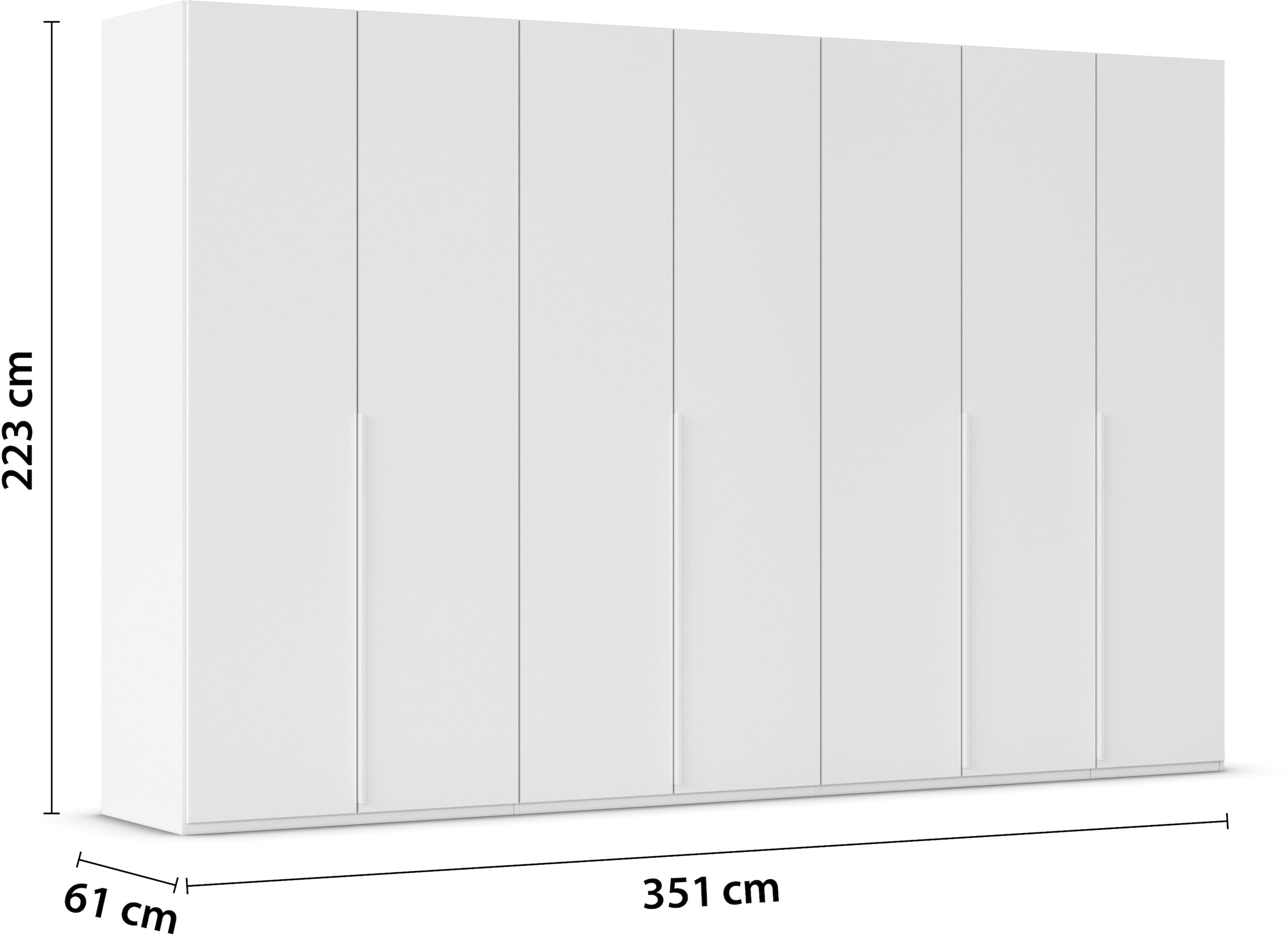 LeGer Home by Lena Gercke Kleiderschrank »Schrank Garderobe Ankleide Schlafzimmer Flur SERINA Eyecatcher«, (in 3 verschiedenen Ausstattungen BASIC/CLASSIC/PREMIUM), in 6 Breiten (101 - 401 cm) mit Front Glas oder Dekor MADE IN GERMANY