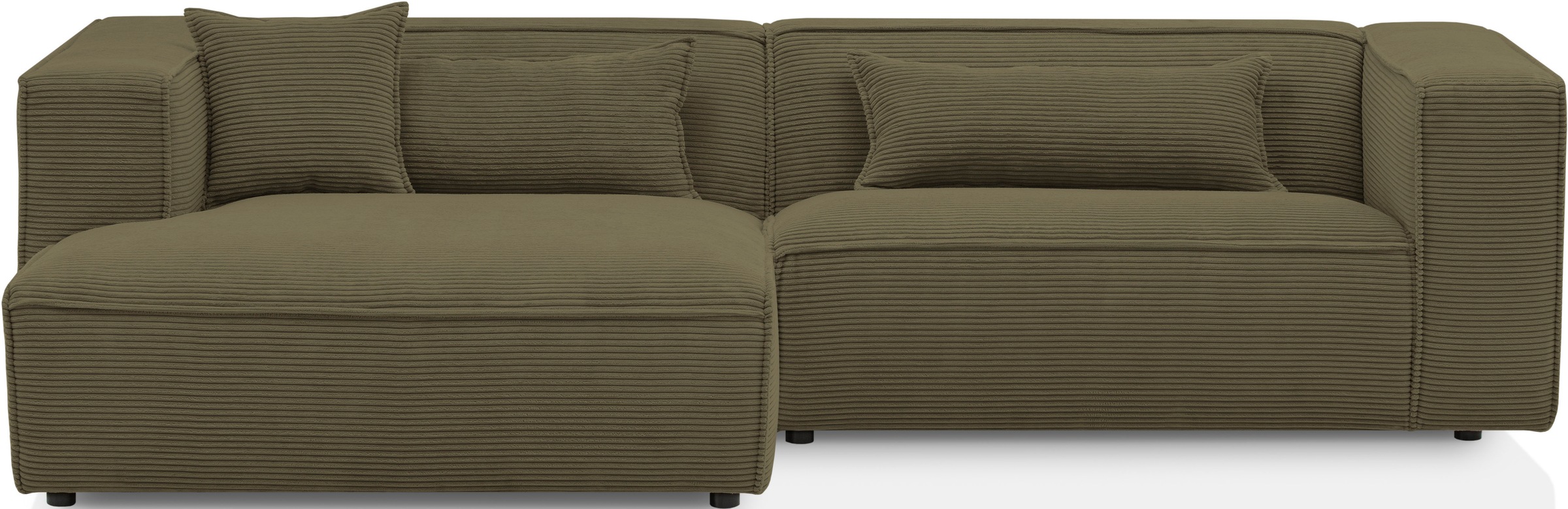 LeGer Home by Lena Gercke Ecksofa »PIARA mit Kedernaht, Cord, Leinenoptik o günstig online kaufen