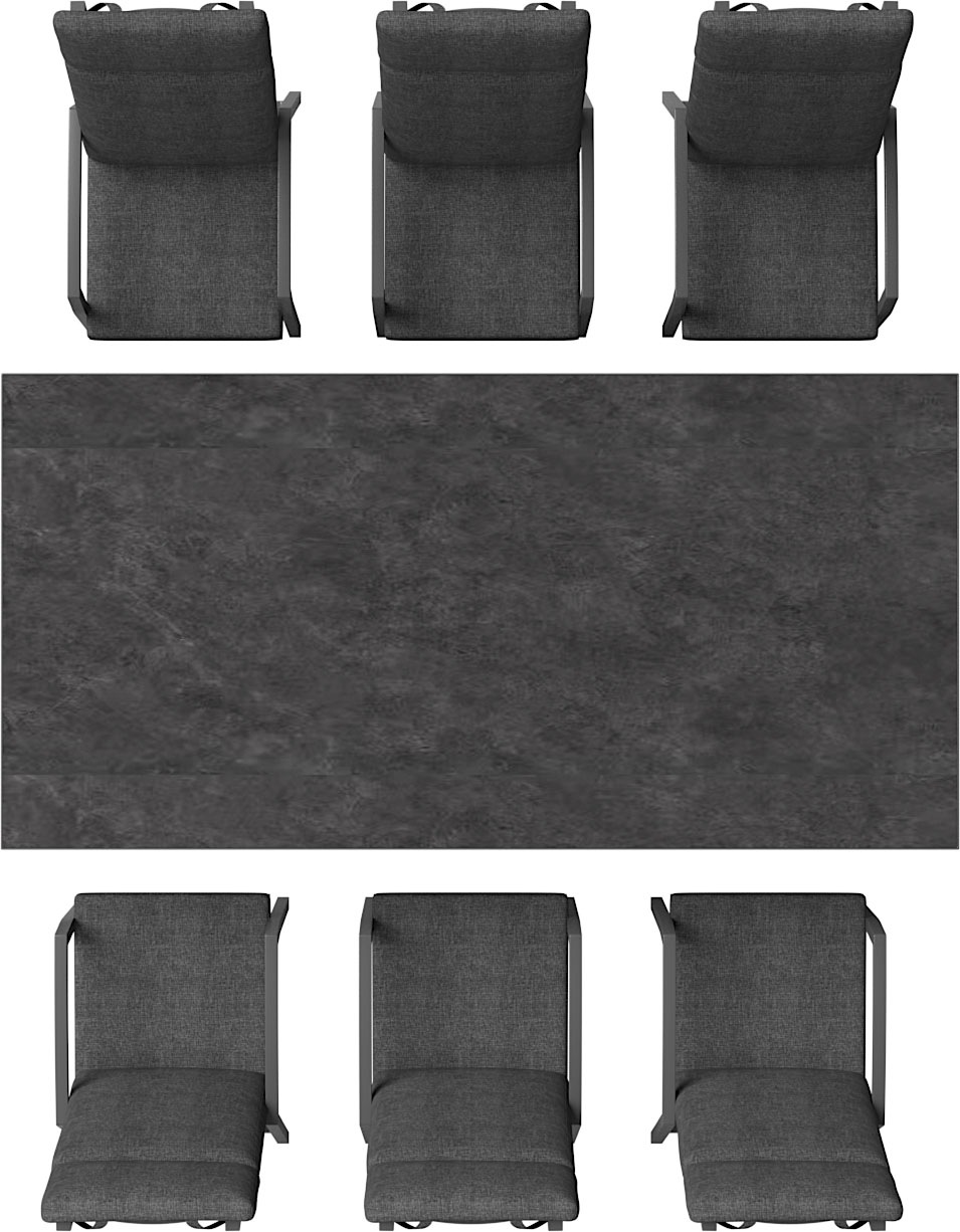 OTTO home Garten-Essgruppe »Maruja« Set, 6x Sessel, 6x Auflage, 1x Tisch, 13 tlg. bestehend aus 1 Tisch, 6 Stühlen und 6 Sitzauflagen