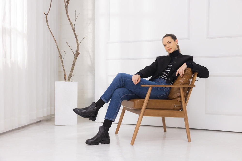 Remonte Chelseaboots, Stiefelette, Boots, Profilsohle, Blockabsatz, mit Innenreißverschluss