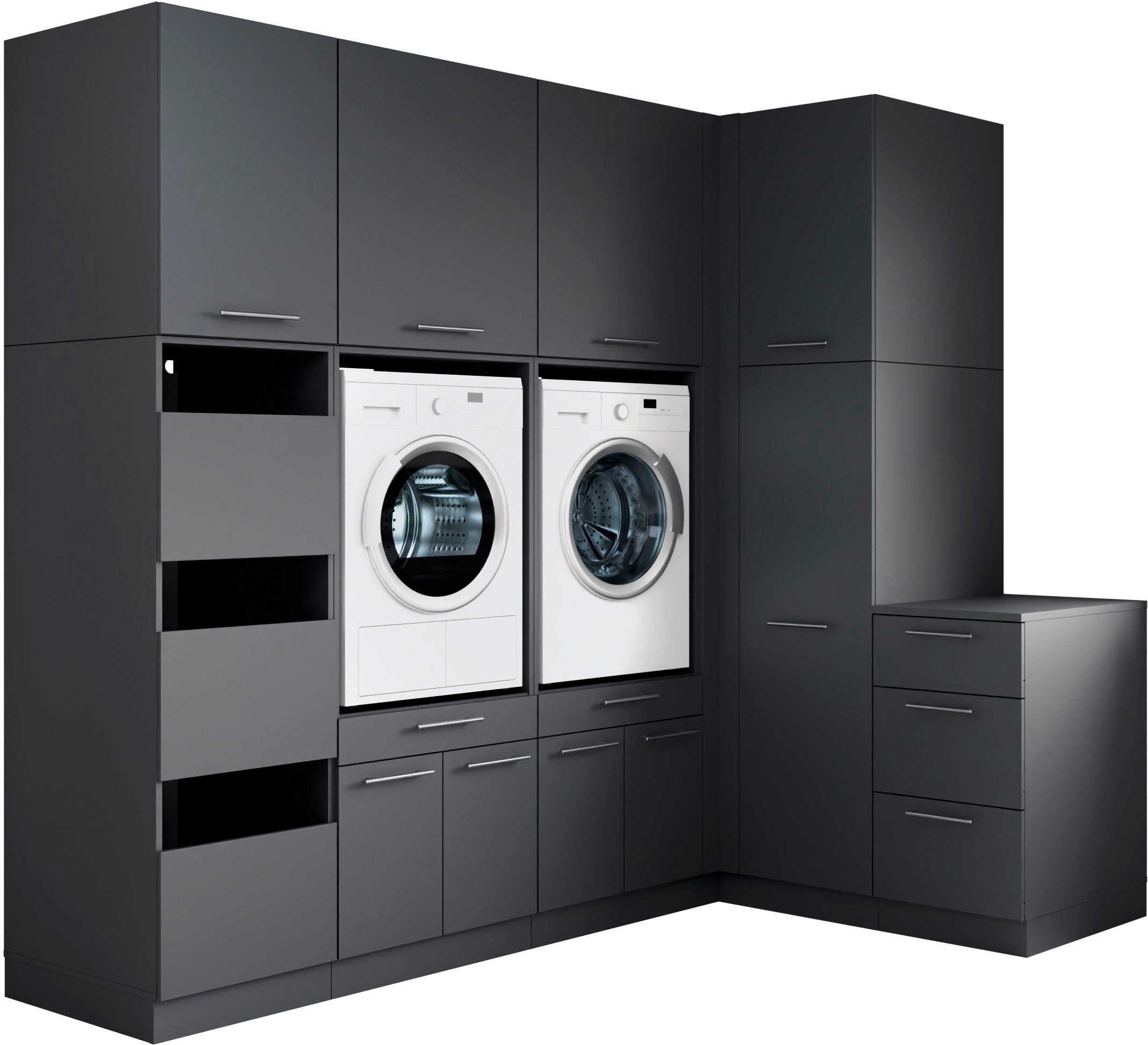 Laundreezy Mehrzweckschrank-Set »Laundreezy, 9-tlg. Mehrzweckschrank-Set B/H/T 253/238/68 cm« 9 Stk. tlg.