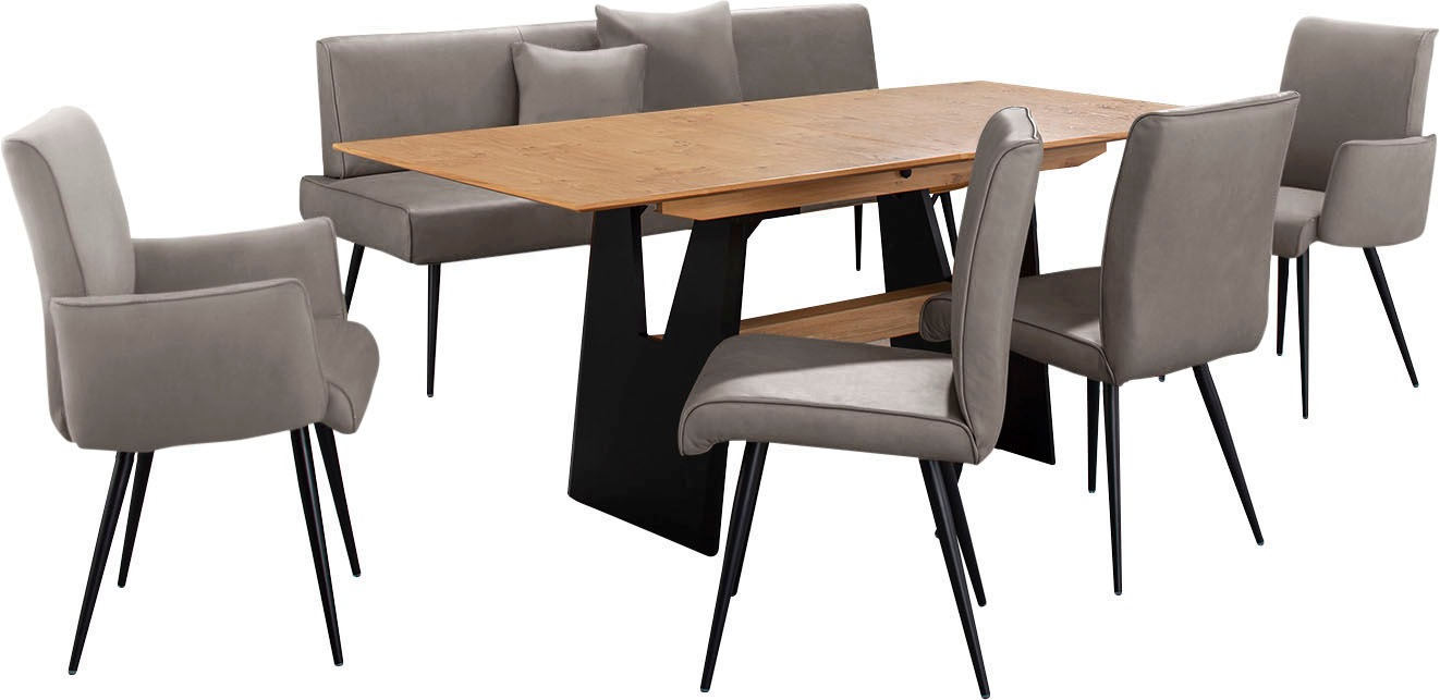 K+W Komfort & Wohnen Essgruppe »Giacomo I« 6 Stk. tlg. 2 Stühle und 2 Armle günstig online kaufen