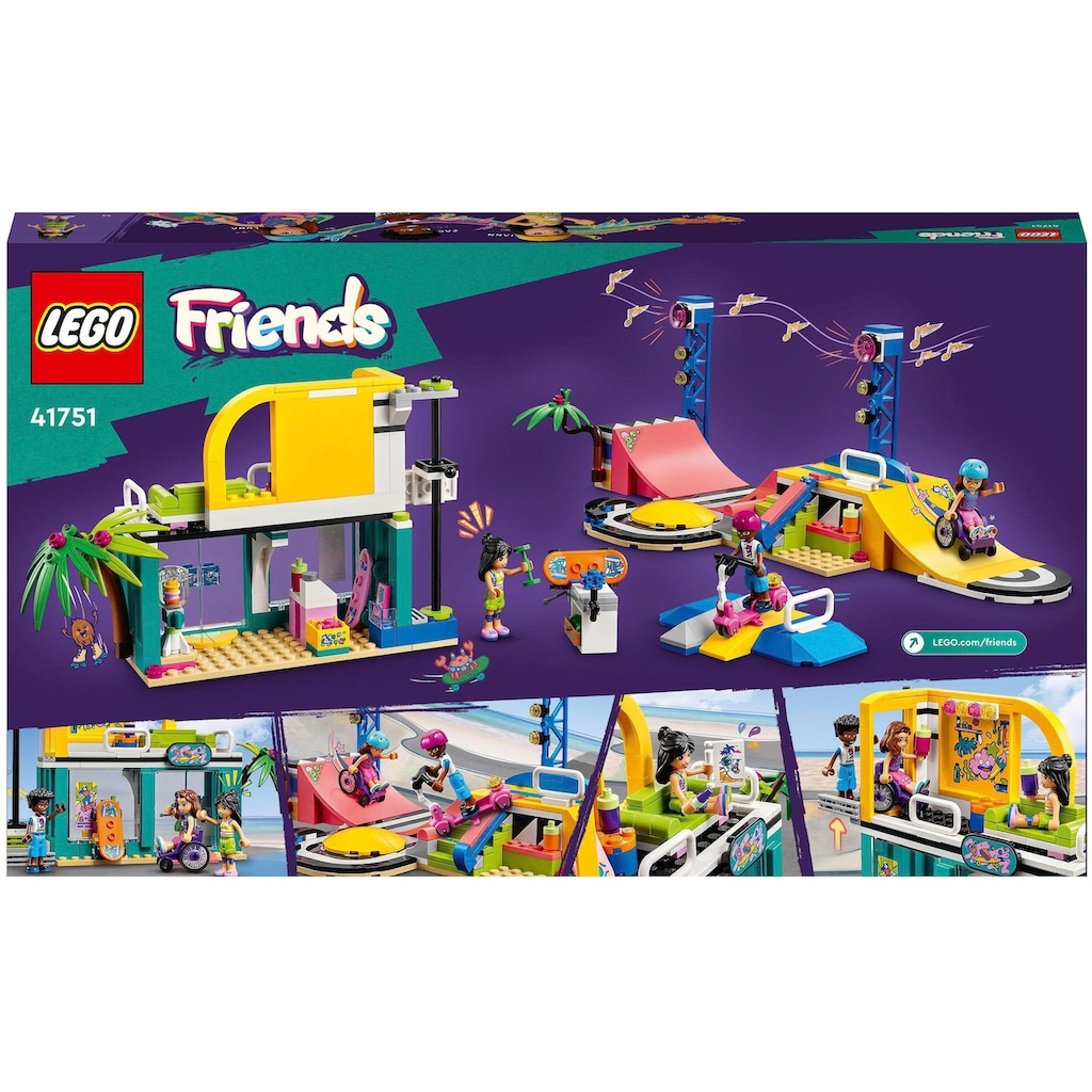 LEGO® Konstruktionsspielsteine »Skatepark (41751), LEGO® Friends«, (431 St.)