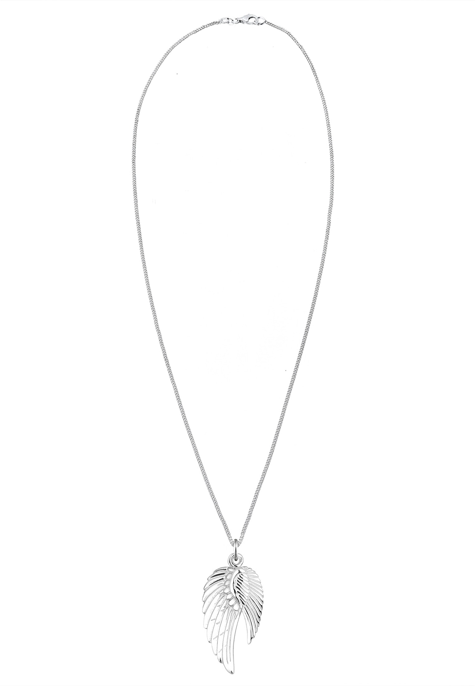 Elli Kette mit Anhänger »Doppelt Flügel Schutzengel 925 Silber«