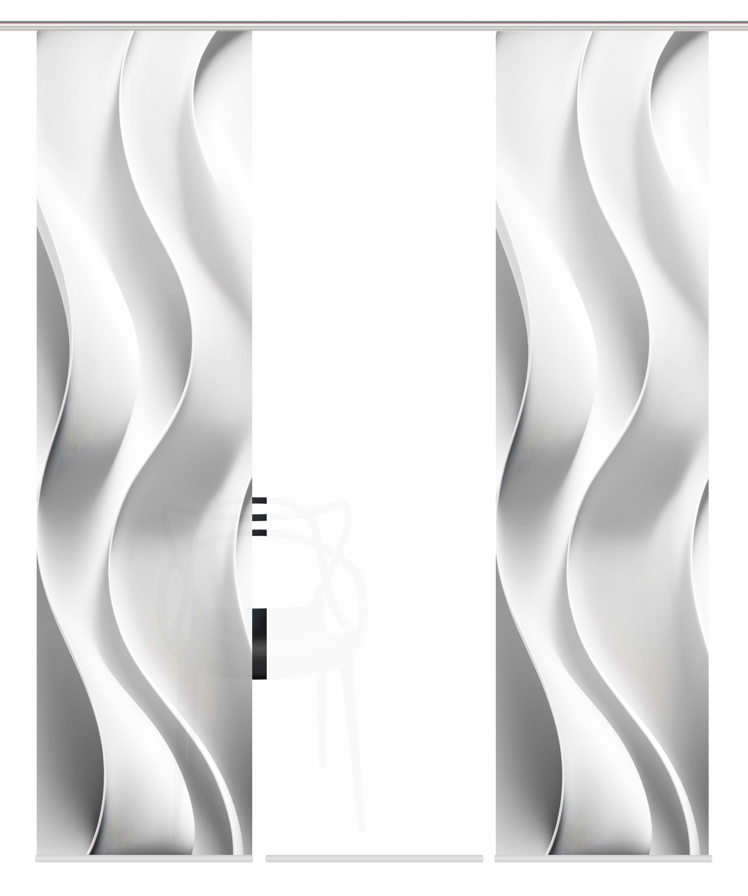 HOME WOHNIDEEN Schiebegardine »JAIR« Paneelwagen 3 Stk. tlg. SCHIEBEVORHANG günstig online kaufen